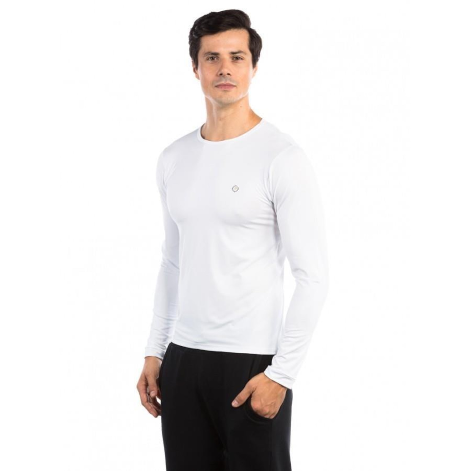 Camisa Segunda Pele Manga Longa Extreme UV Proteção Solar New Dry - Masculina - Foto 1