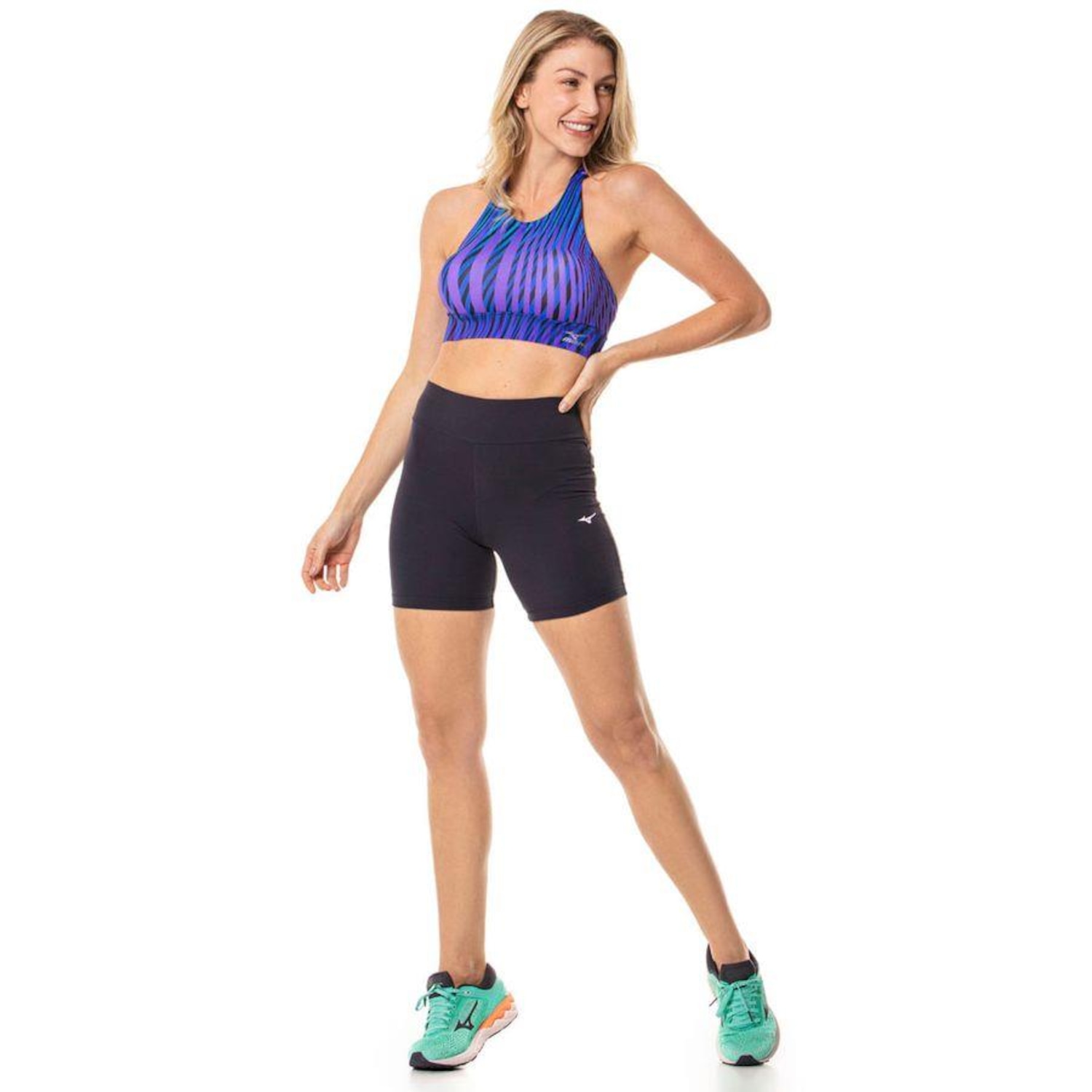 Bermuda com Proteção Solar UV Mizuno Essence - Feminina - Foto 4
