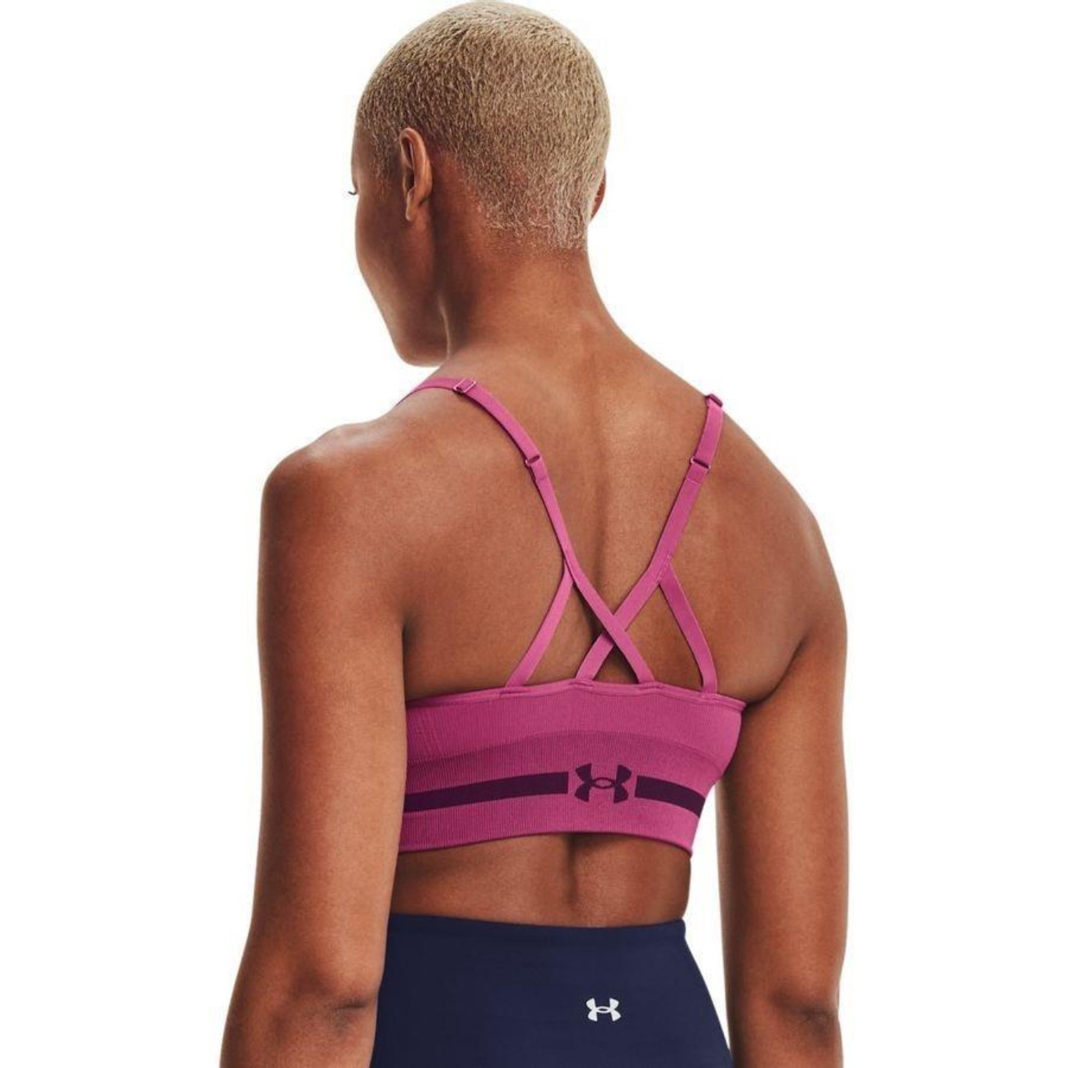 Top Fitness Under Armour Seamless Low Long Bra - Feminino - Foto 2