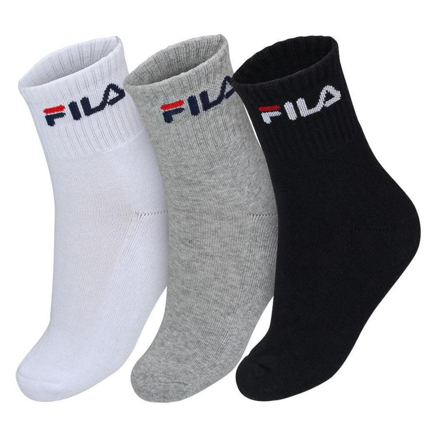 Meia Fila Cano Curto LS330037 - Pack com 03 Unidades - 39 ao 43 - Foto 1