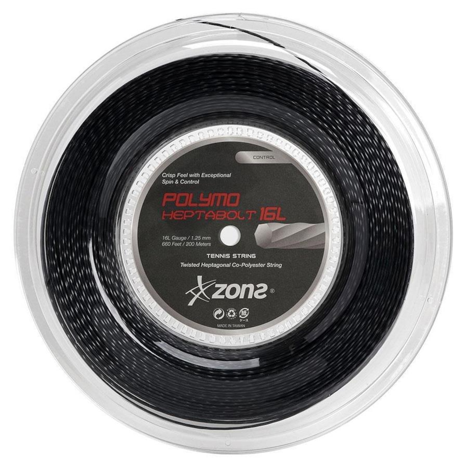 Corda para Raquete Zons Heptabolt 16L - 1.25mm - 200 metros - Foto 1