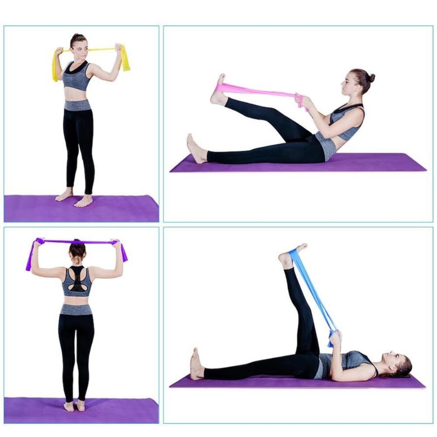 Faixa Elástica Elastic Band Tensão Leve Exercicio Prottector - Foto 3