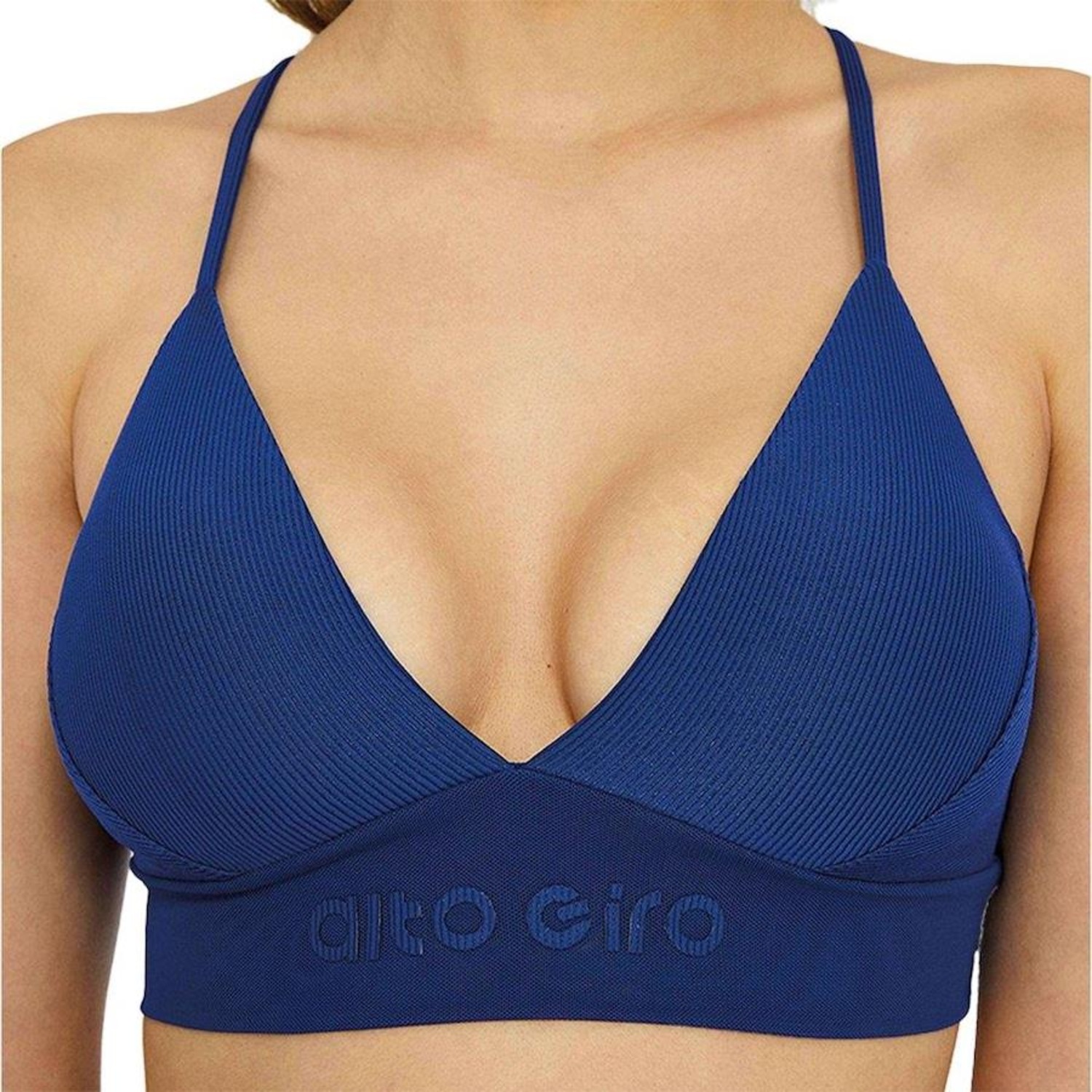 Top Alto Giro Micro Canelado - Adulto - Foto 1