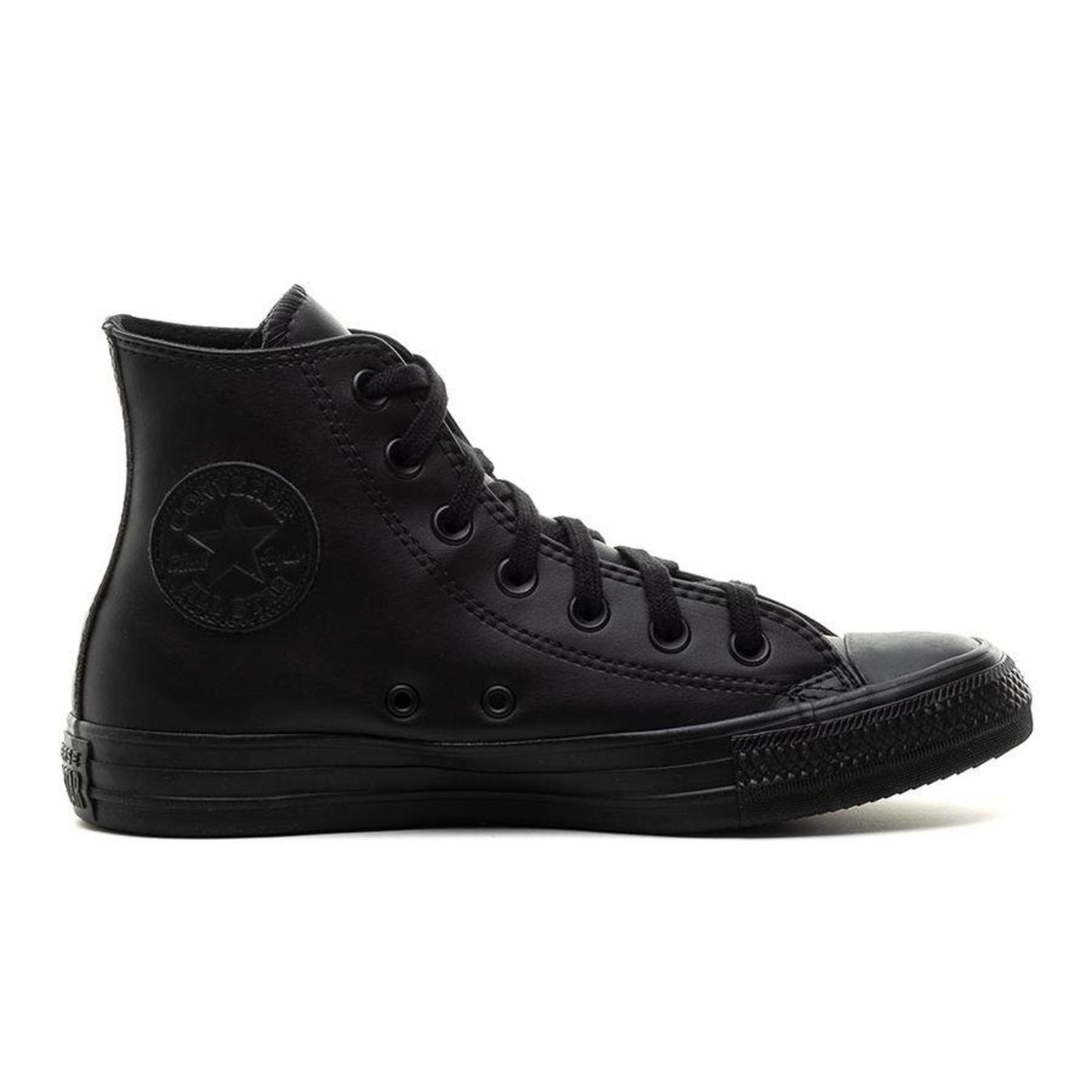 Tênis Converse Chuck Taylor All Star Monochrome Leather Hi - Unissex - Foto 1