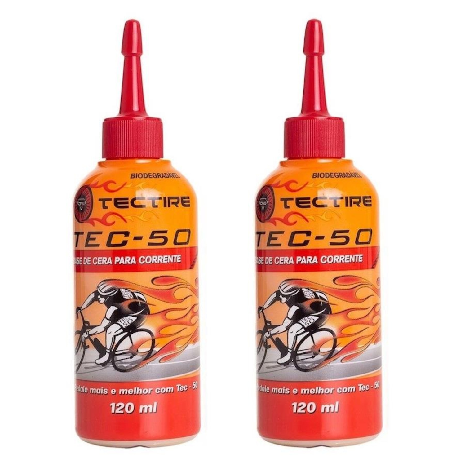 Kit Lubrificante Tectire Corrente Bike Cera - 120ml - 2 Unidades - Foto 1