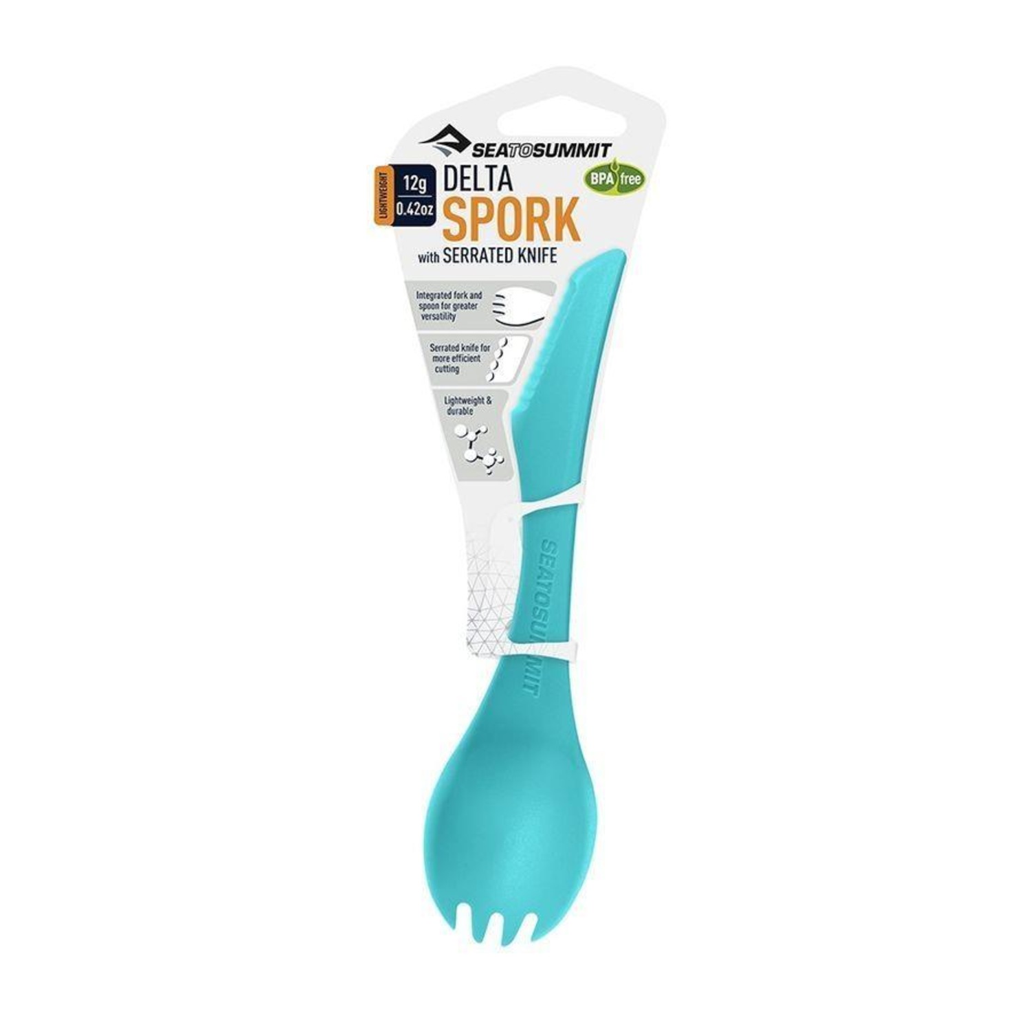 Colher e Garfo Sea to Summit Spork com Cabo em Forma de Faca Serrilhada - Foto 1