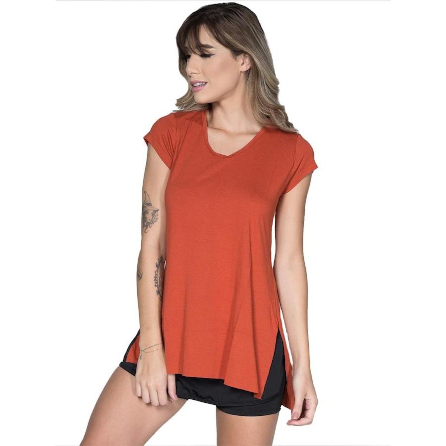 Camiseta Vekyo Tapa Bumbum Ju - Feminina - Foto 1