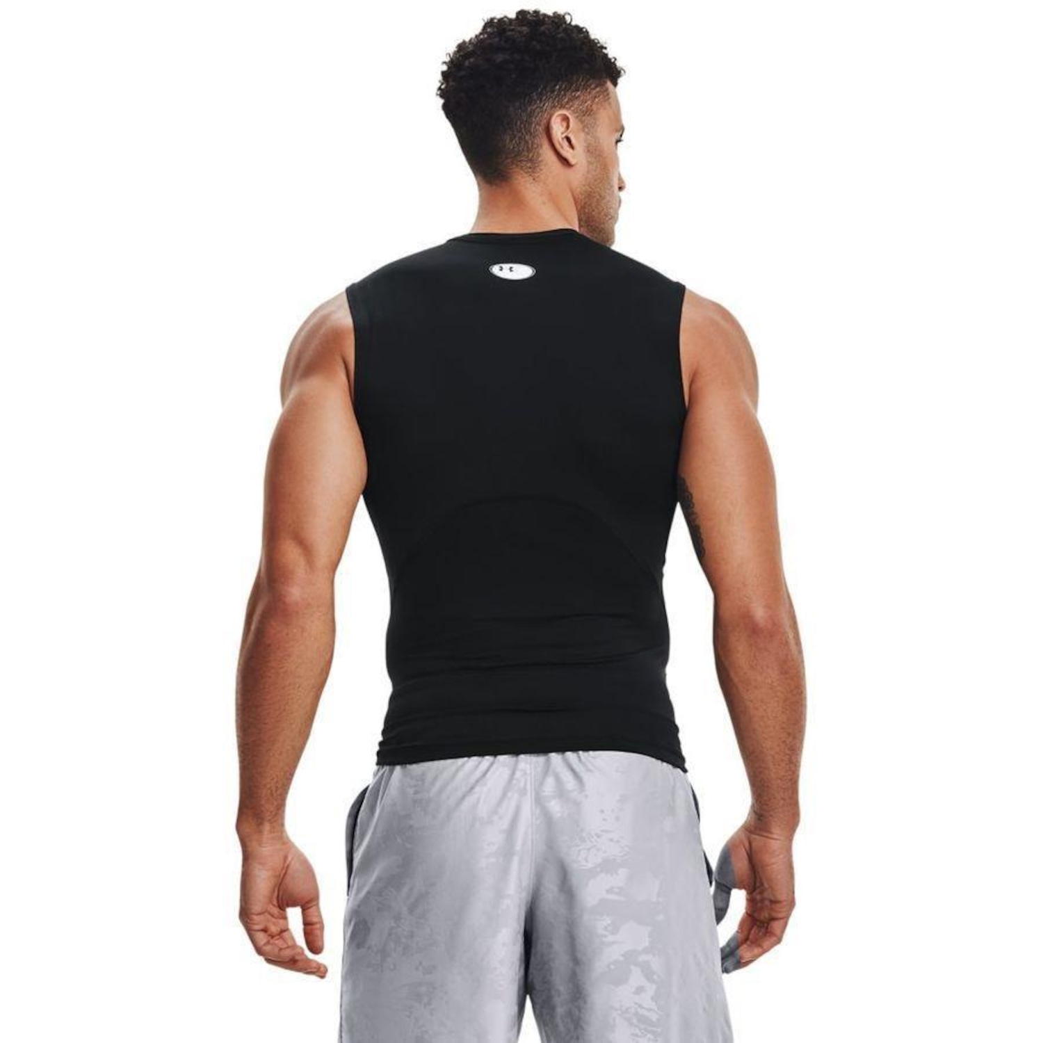 Camiseta de Compressão Under Armour Regata Heatgear - Masculina - Foto 3