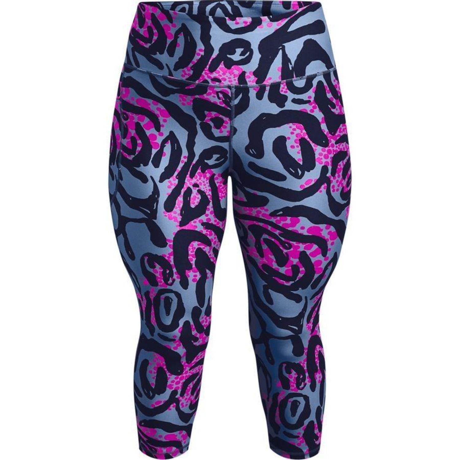 Calça Capri Under Armour HeatGear Print - Feminina - Foto 1