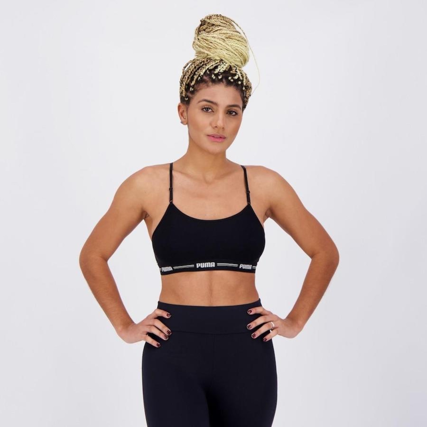 Top Puma com Alça Regulável - Adulto - Foto 1