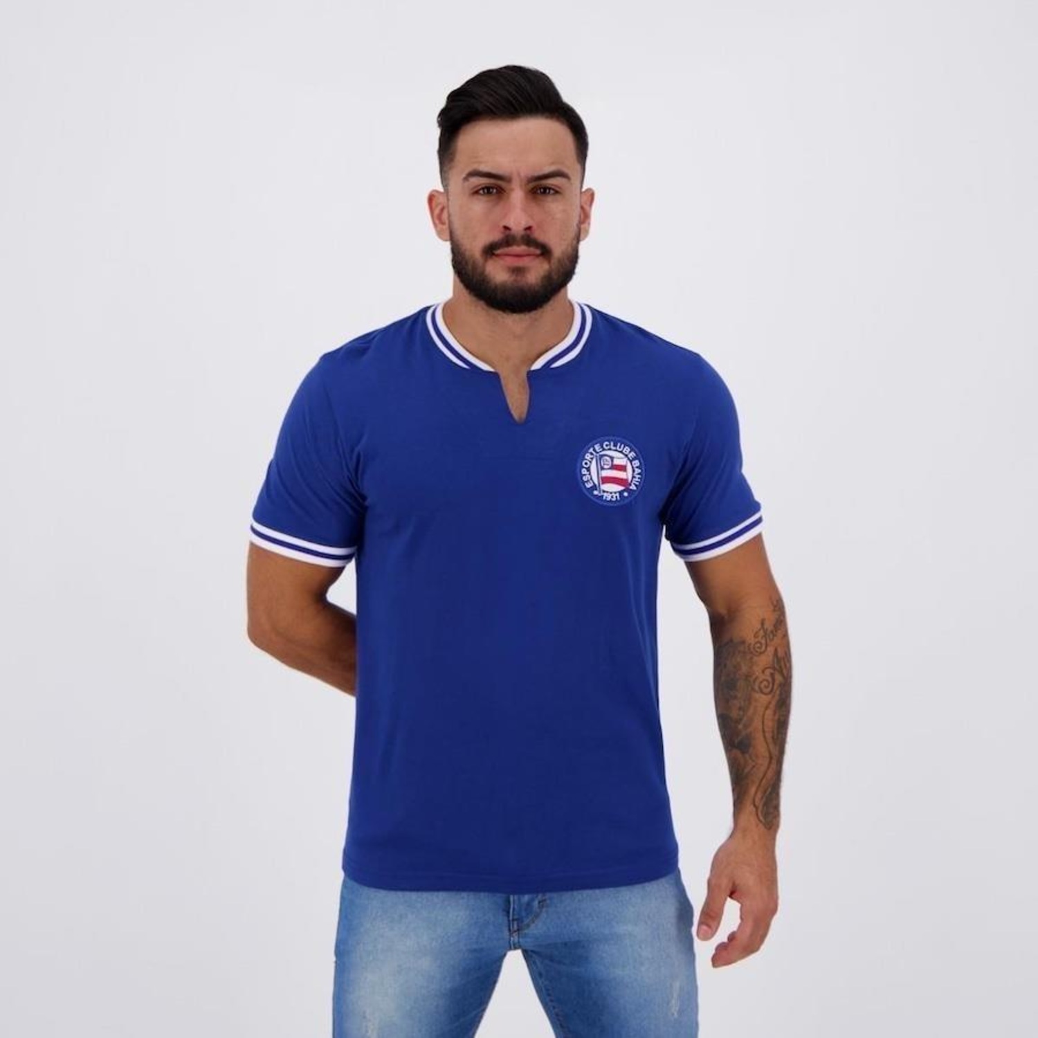Camisa do Bahia Retrô 1966 - Masculina - Foto 1