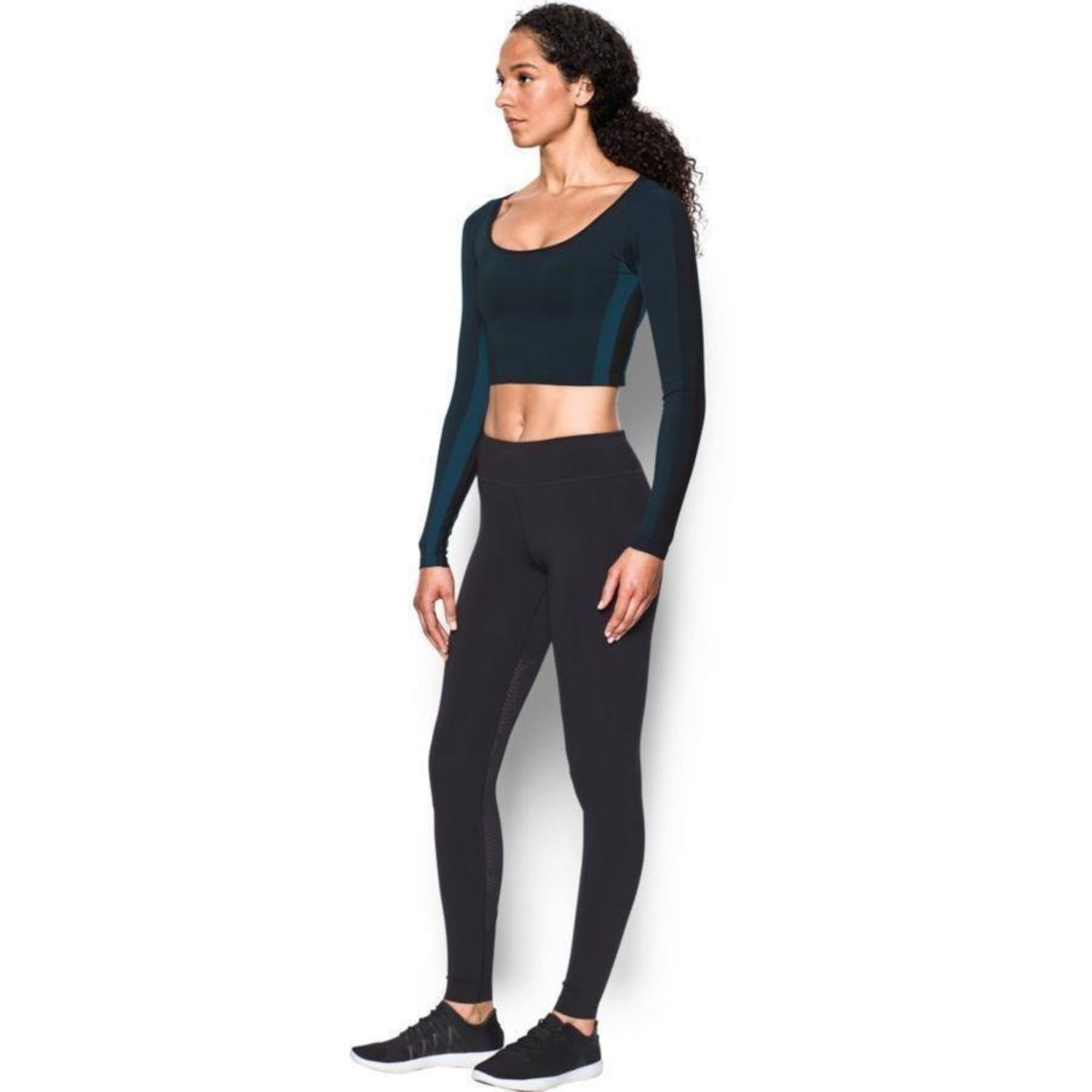 Top Fitness Manga Longa Under Armour Misty - Adulto - Foto 4