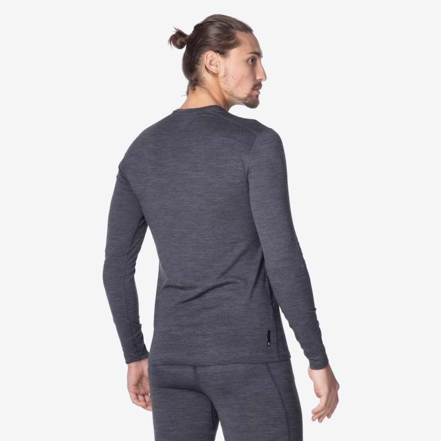 Camiseta Solo Manga Longa Essential Merino Crew - Masculina - Foto 2