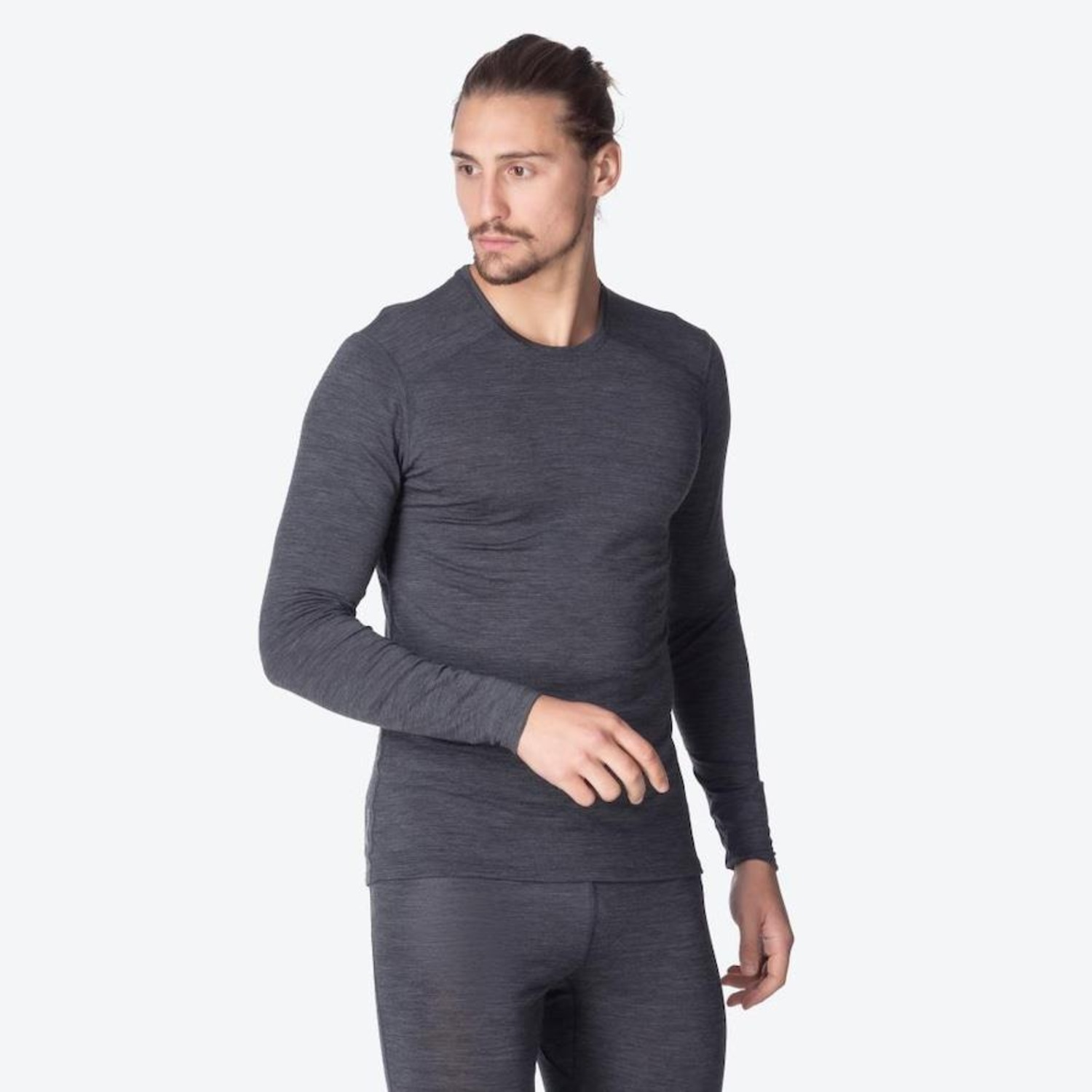 Camiseta Solo Manga Longa Essential Merino Crew - Masculina - Foto 1