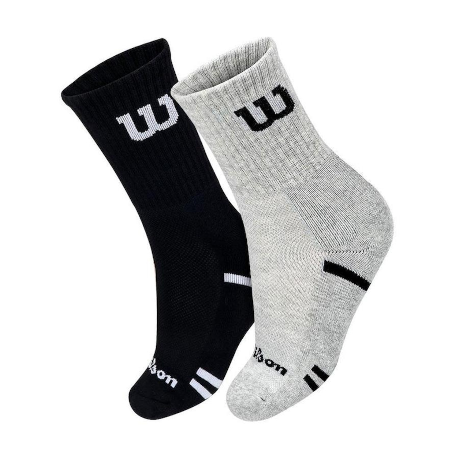Kit de Meias Cano Alto Wilson B2412408PTCZ com 2 Pares - 39 ao 44 - Adulto - Foto 1