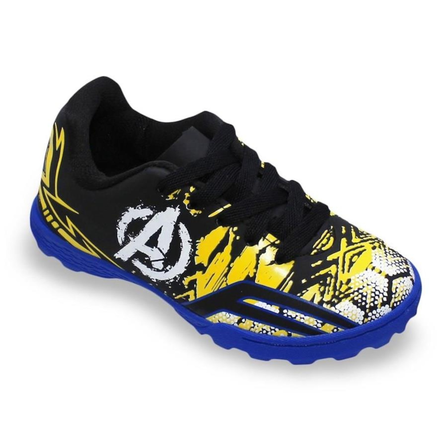 Chuteira Society Dray Marvel Vingadores - Infantil - Foto 1