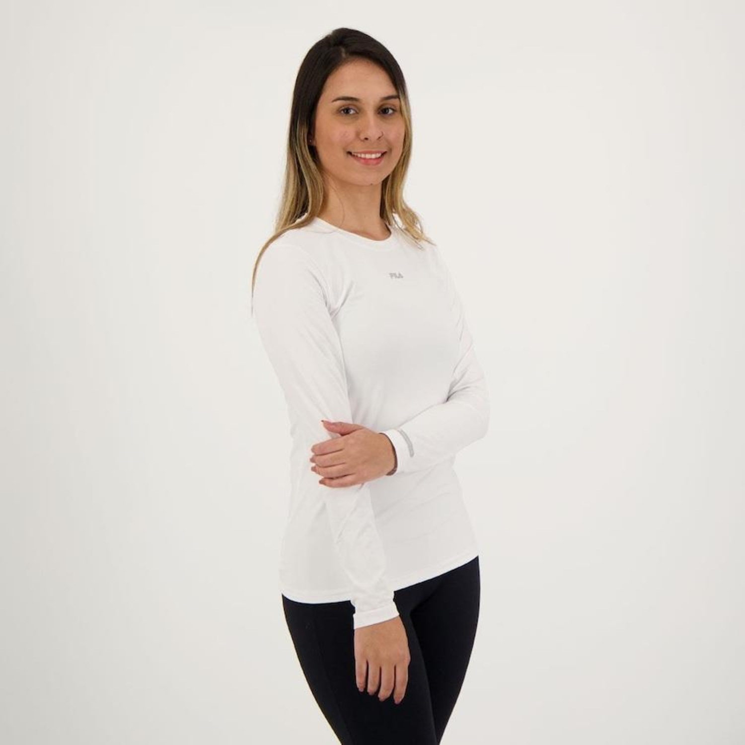 Camiseta Fila Manga Longa Proteção Solar Sun Protect Breezy - Feminina - Foto 2
