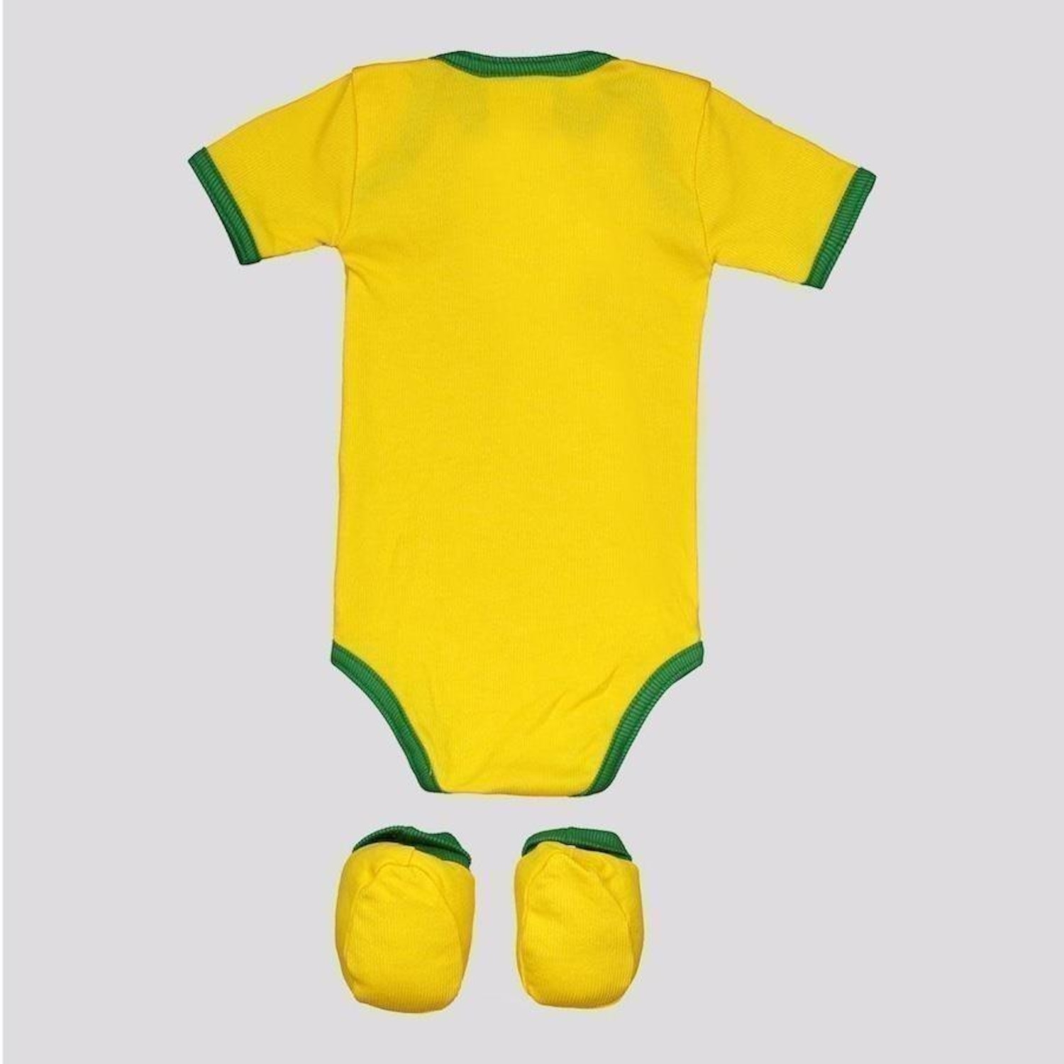 Kit Torcida Baby: Body Brasil Flag + Pantunfa - Infantil - Foto 1