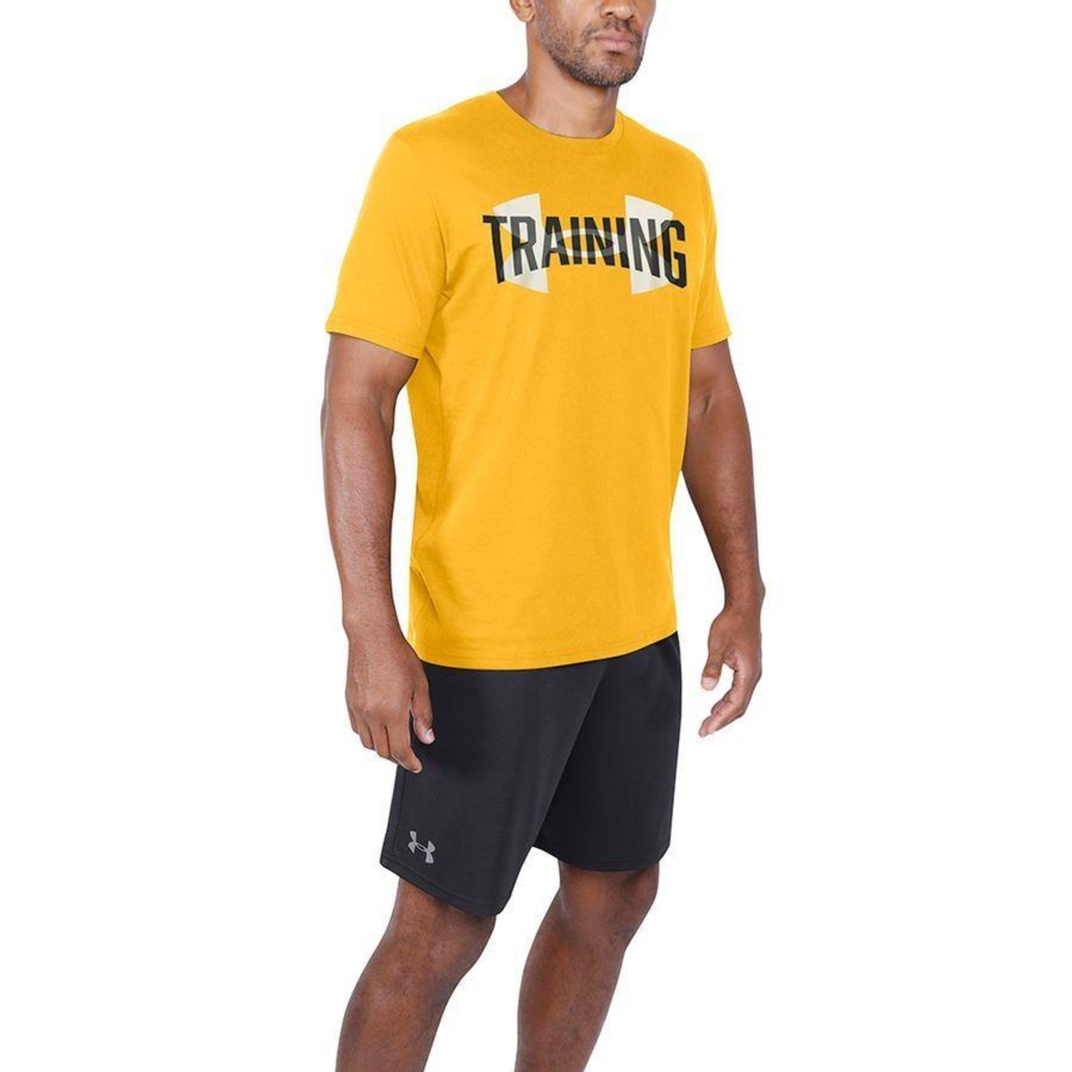 Camiseta Masculina Under Armour Manga Curta Training Overlay BR - Foto 3