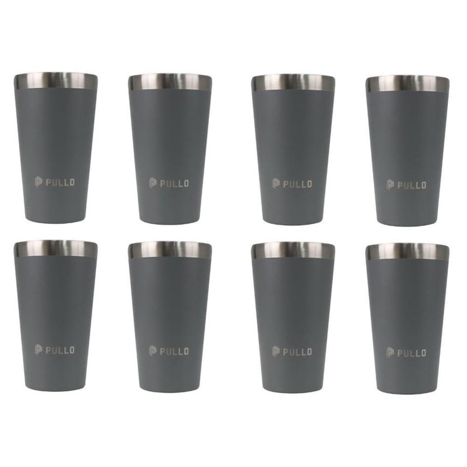 Kit de Copos Térmicos Pullo Fun - 480ml - 8 Unidades - Foto 1