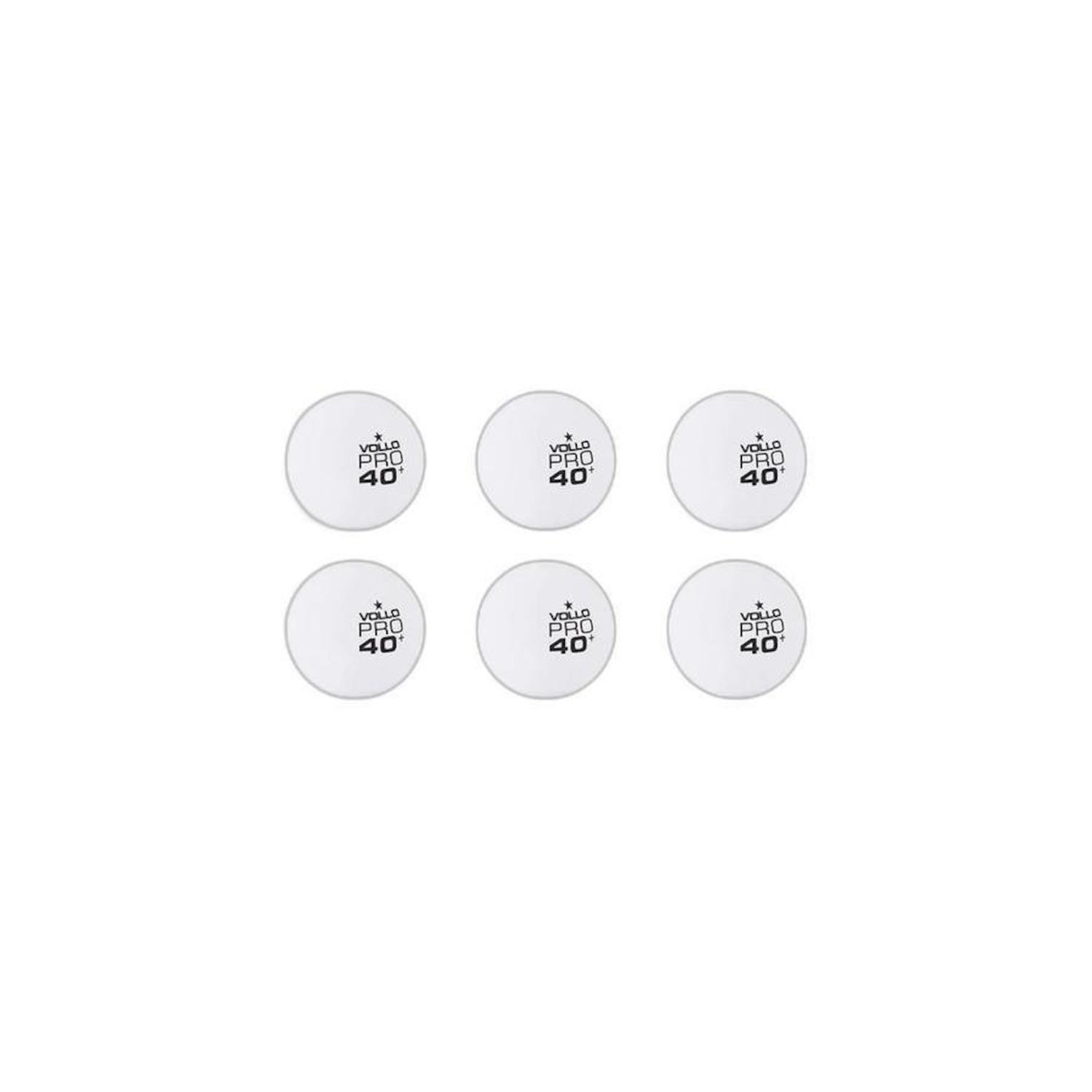Bola de Tênis de Mesa Vollo 1 Estrela - 6 Unidades - Foto 1