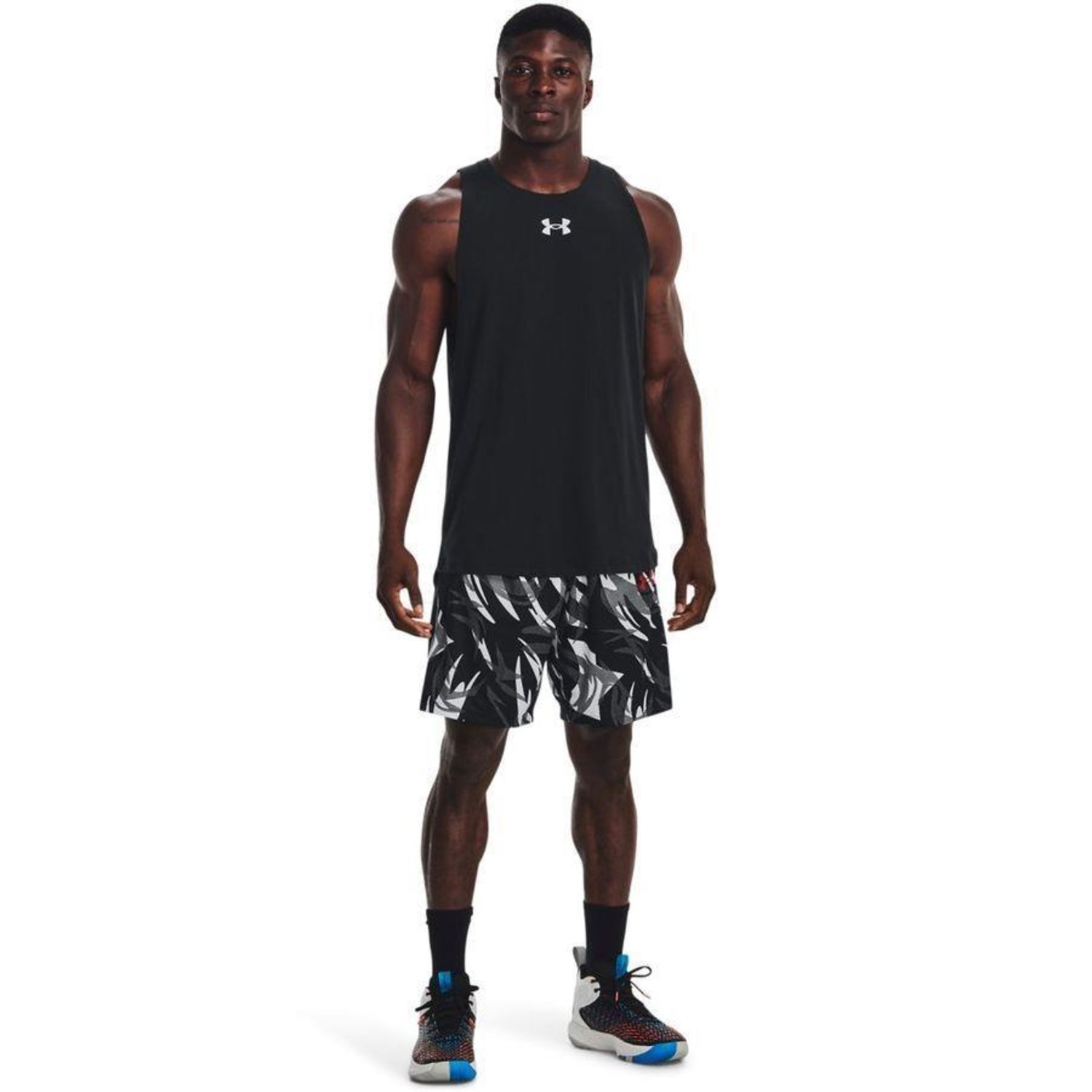 Shorts Under Armour Baseline 10 Print - Masculino - Foto 4
