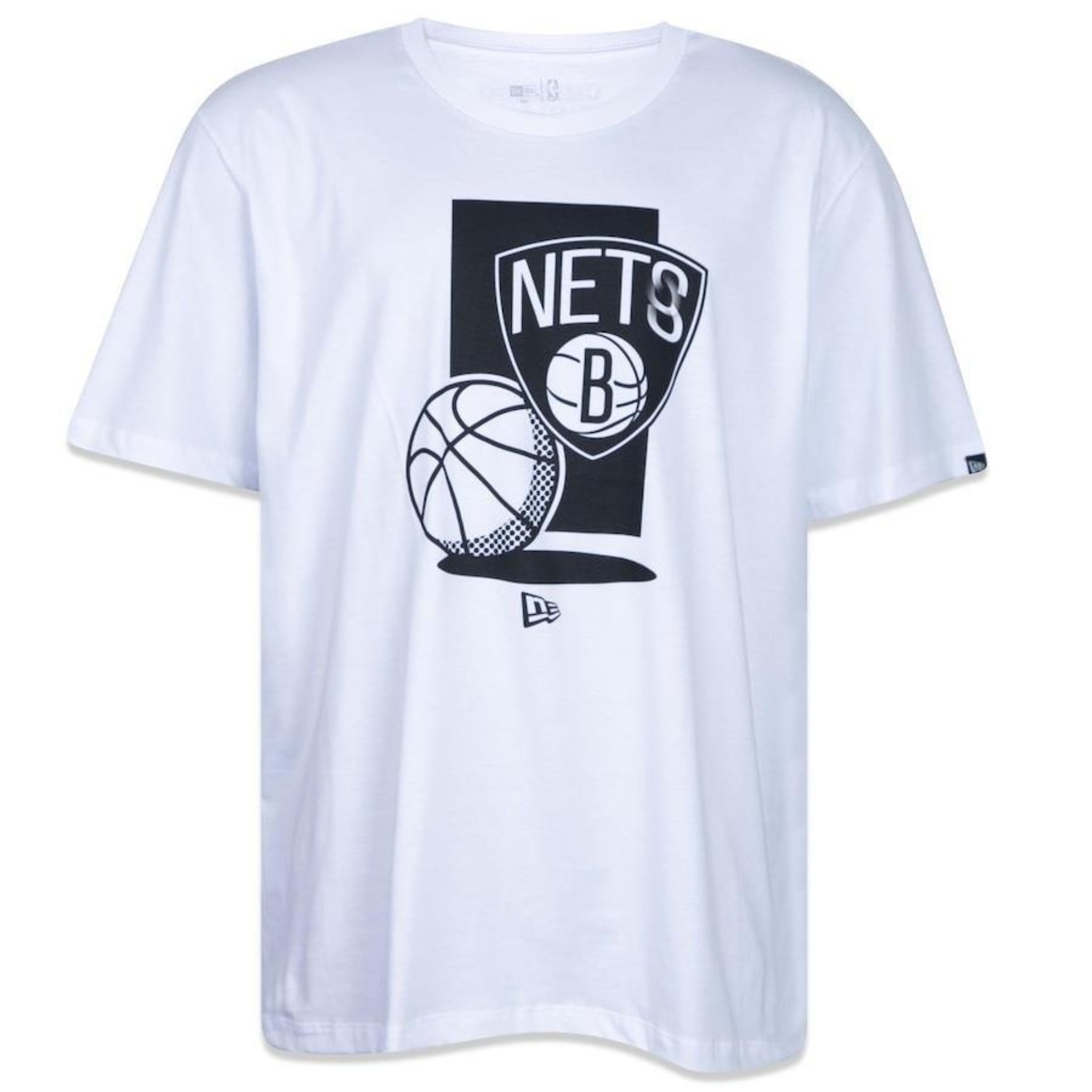 Camiseta New Era NBA Brooklyn Nets Plus Size - Masculina - Foto 1