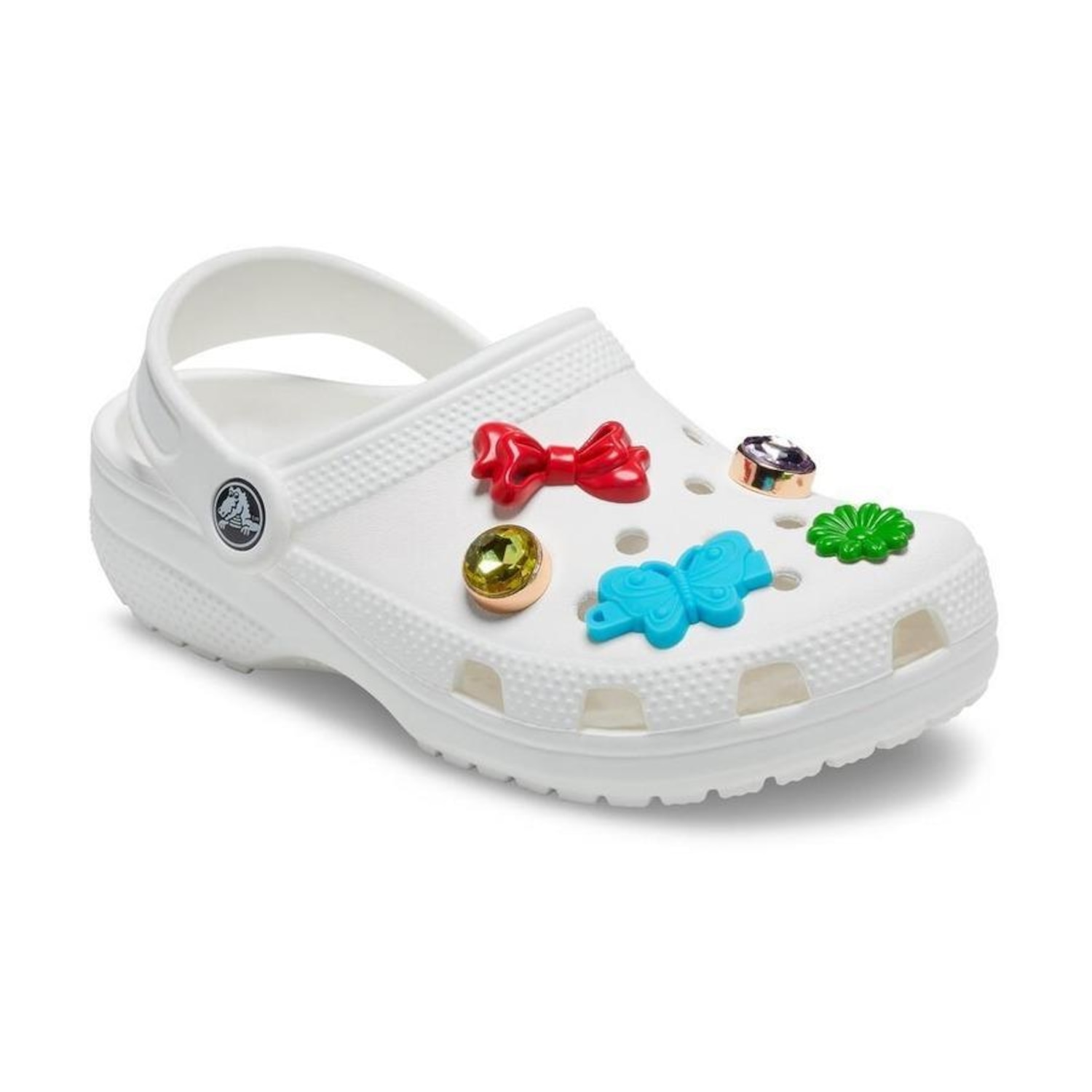 Kit Jibbitz Crocs Pedras e Laços - 5 unidades - Foto 2