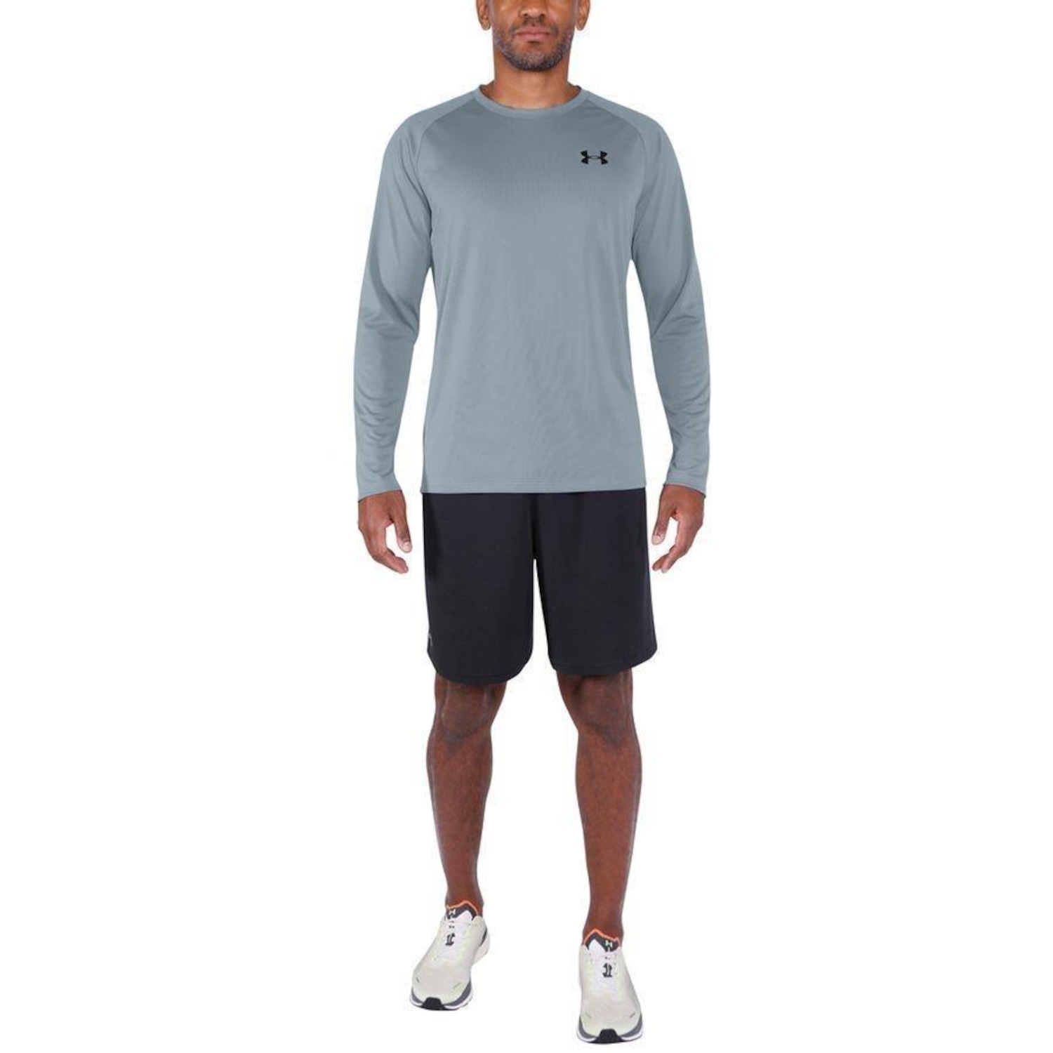 Camiseta Manga Longa Under Armour Tech 2.0 LS - Masculina - Foto 1