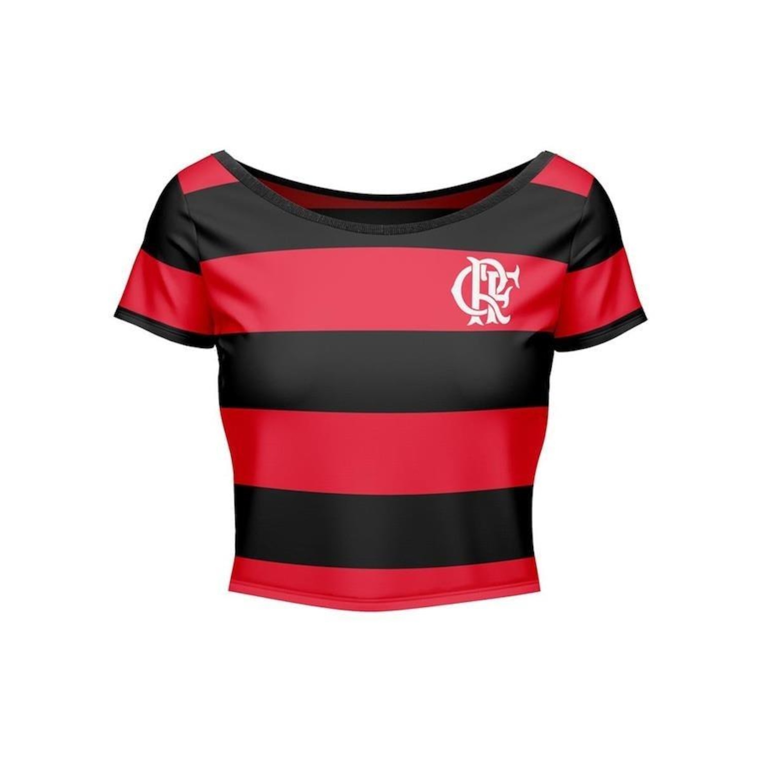 Blusa Cropped do Flamengo Braziline Vibe - Feminina - Foto 1