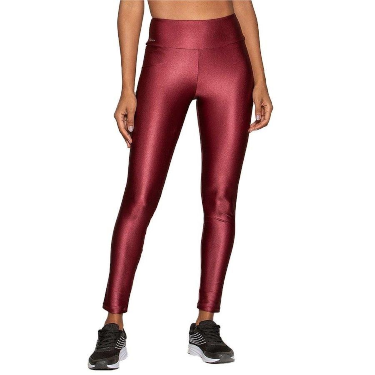 Calça Legging Run More Power Cetim - Feminina - Foto 1