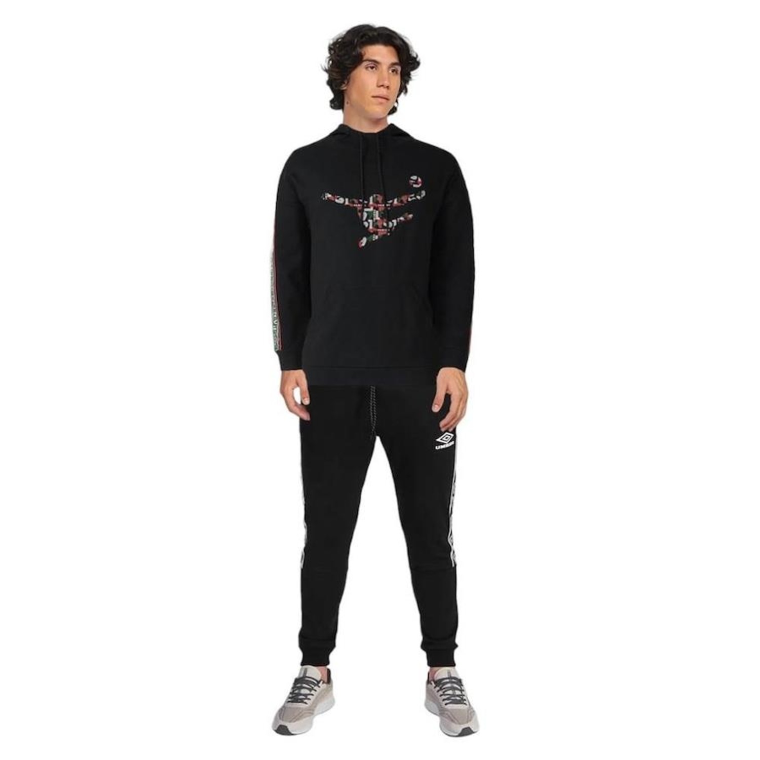 Agasalho Umbro com Capuz X Panini Soccer Tape Club - Masculino - Foto 1