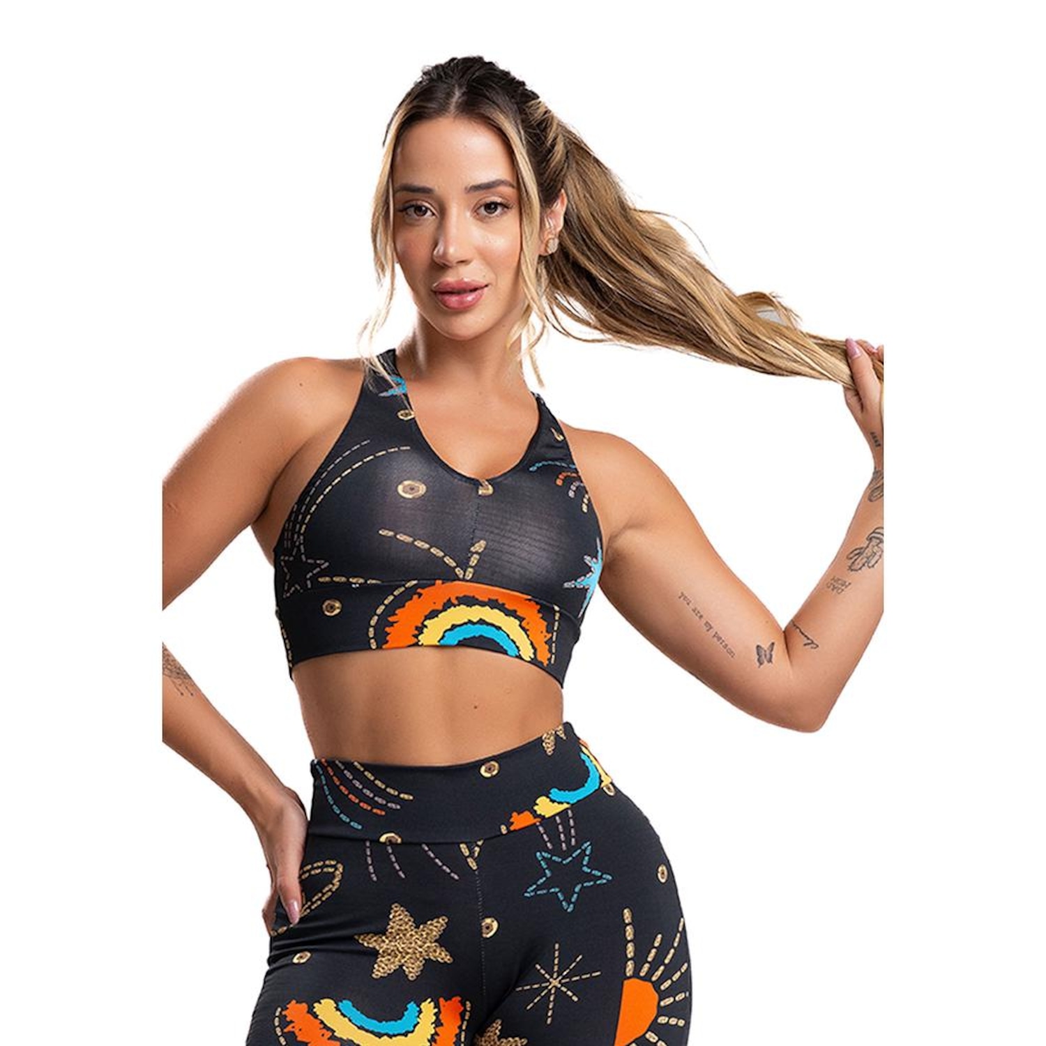 Top Fitness MVB Modas Suplex Nadador - Feminino - Foto 1