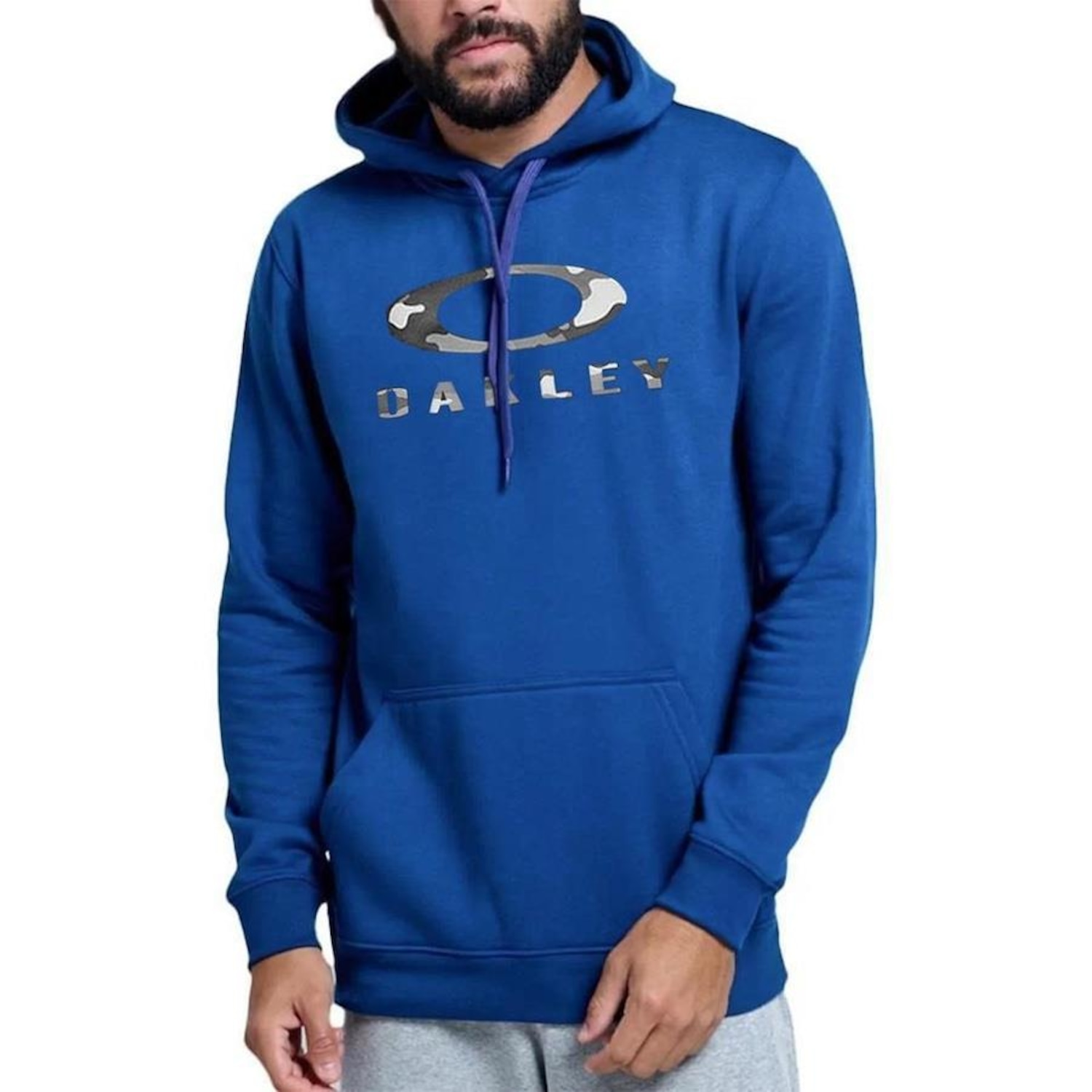 Blusão de Moletom com Capuz Oakley Camo Hoodie WT23 - Masculino - Foto 1