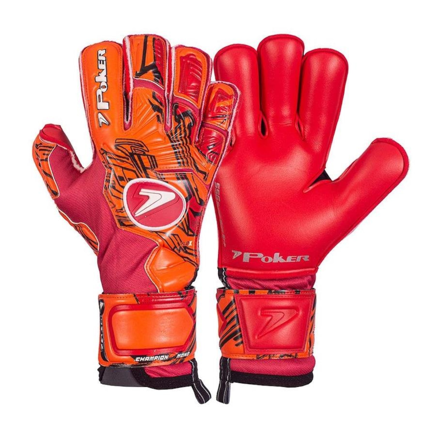 Luvas de Goleiro Poker Champion Extended Mono - Adulto - Foto 1