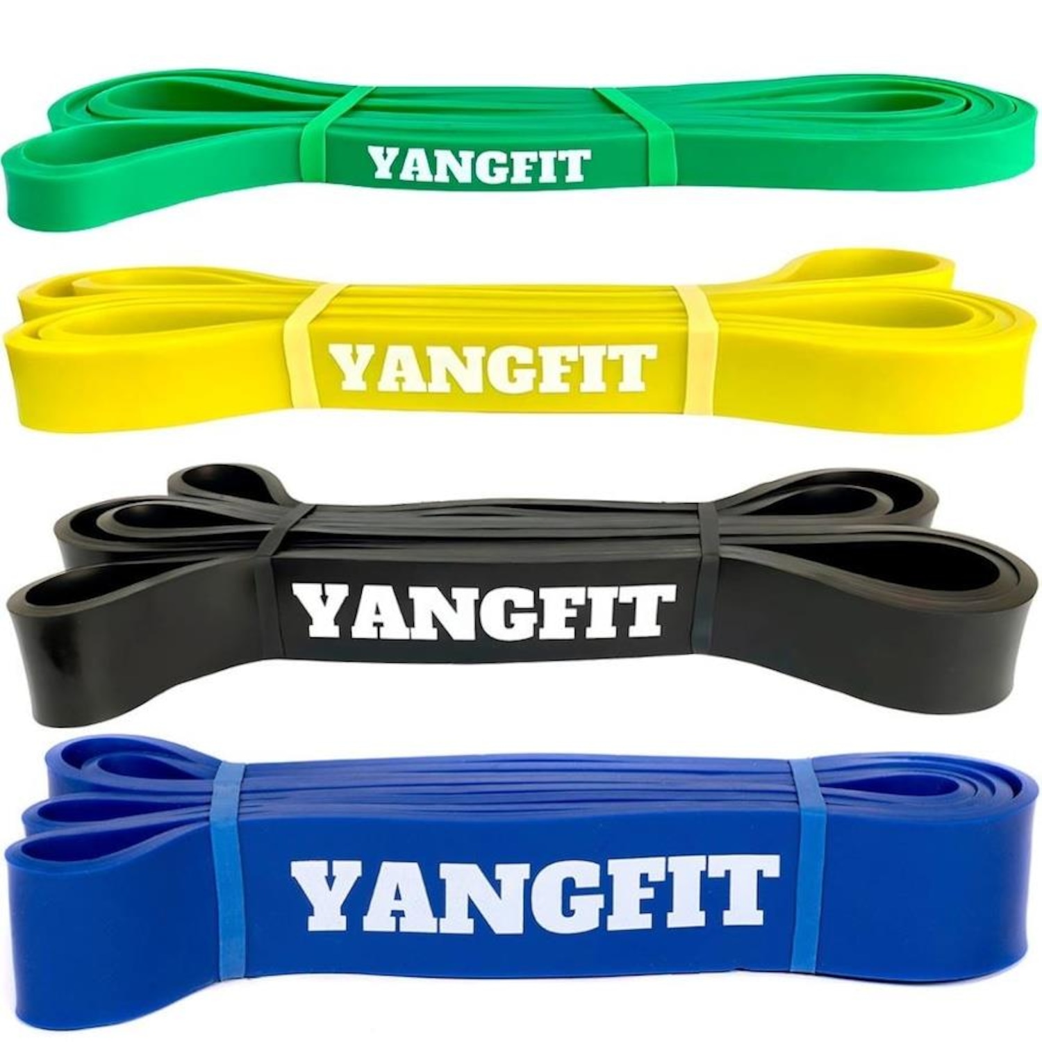 Kit Super Band Yangfit 4 Intensidades Elásticos para Treino - Foto 1