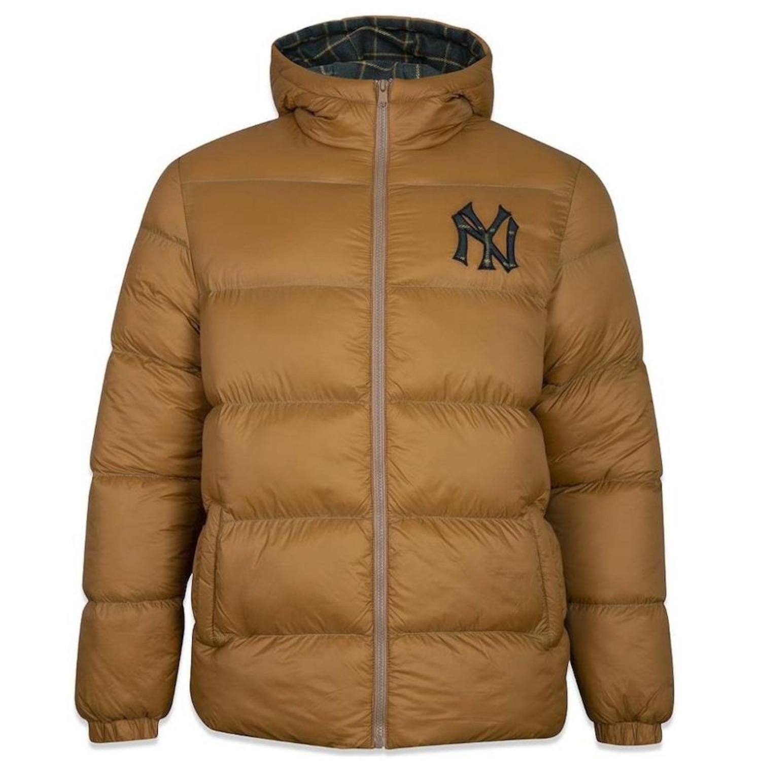 Jaqueta New Era Puffer Capuz New York Yankees com Capuz Masculina - Foto 1