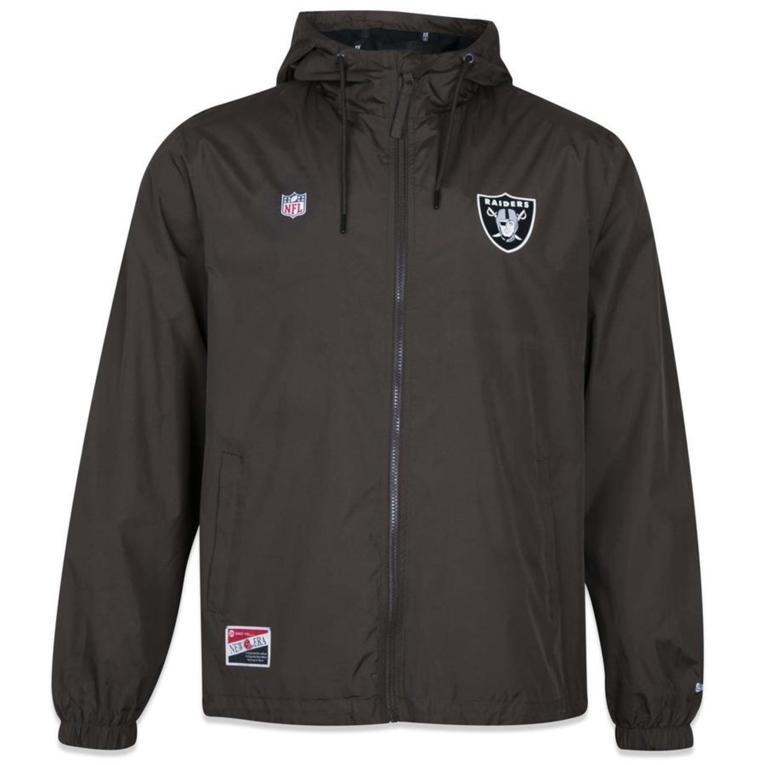 Jaqueta Corta Vento com Capuz New Era Windbreaker Nfl Las Vegas Raiders Modern Classic - Masculina - Foto 2