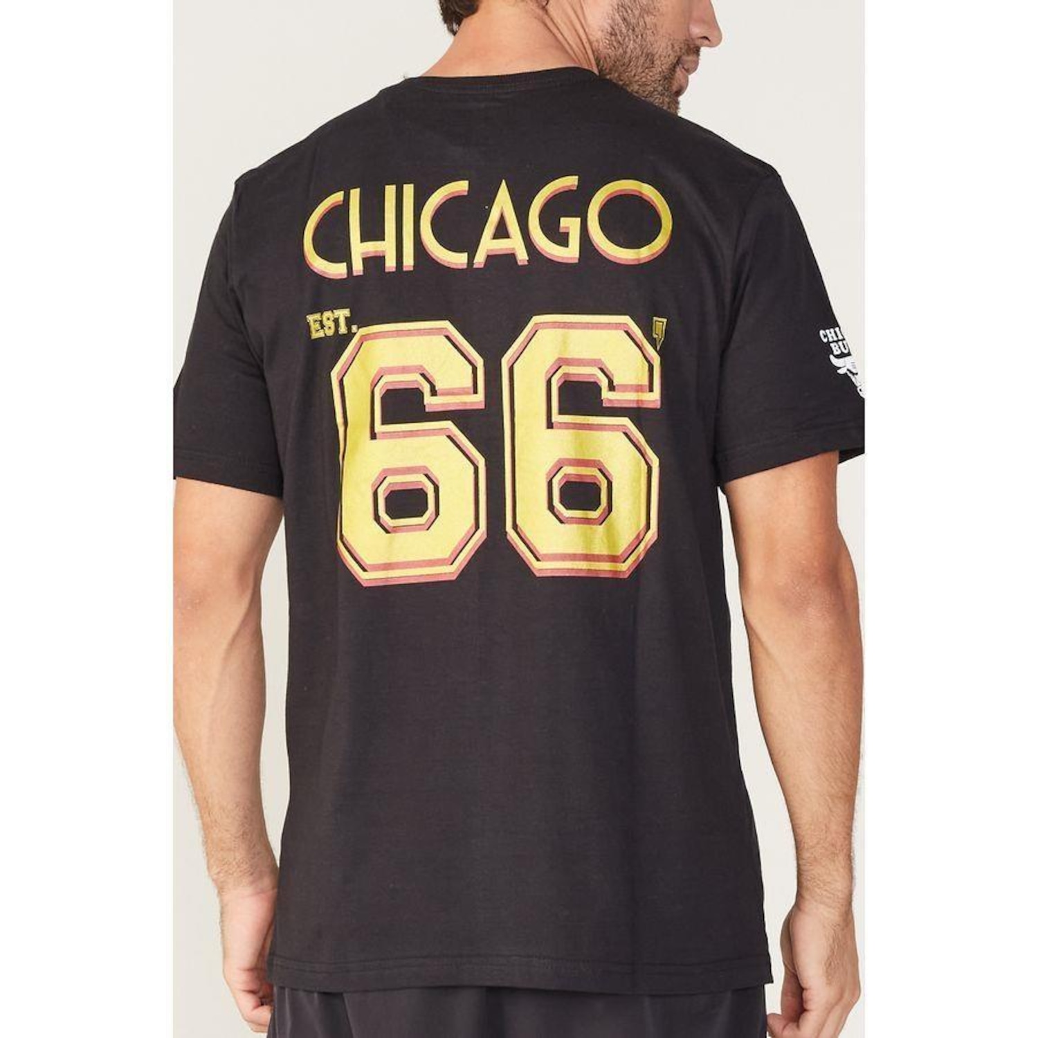 Camiseta NBA Estampada Chicago Bulls - Masculina - Foto 2