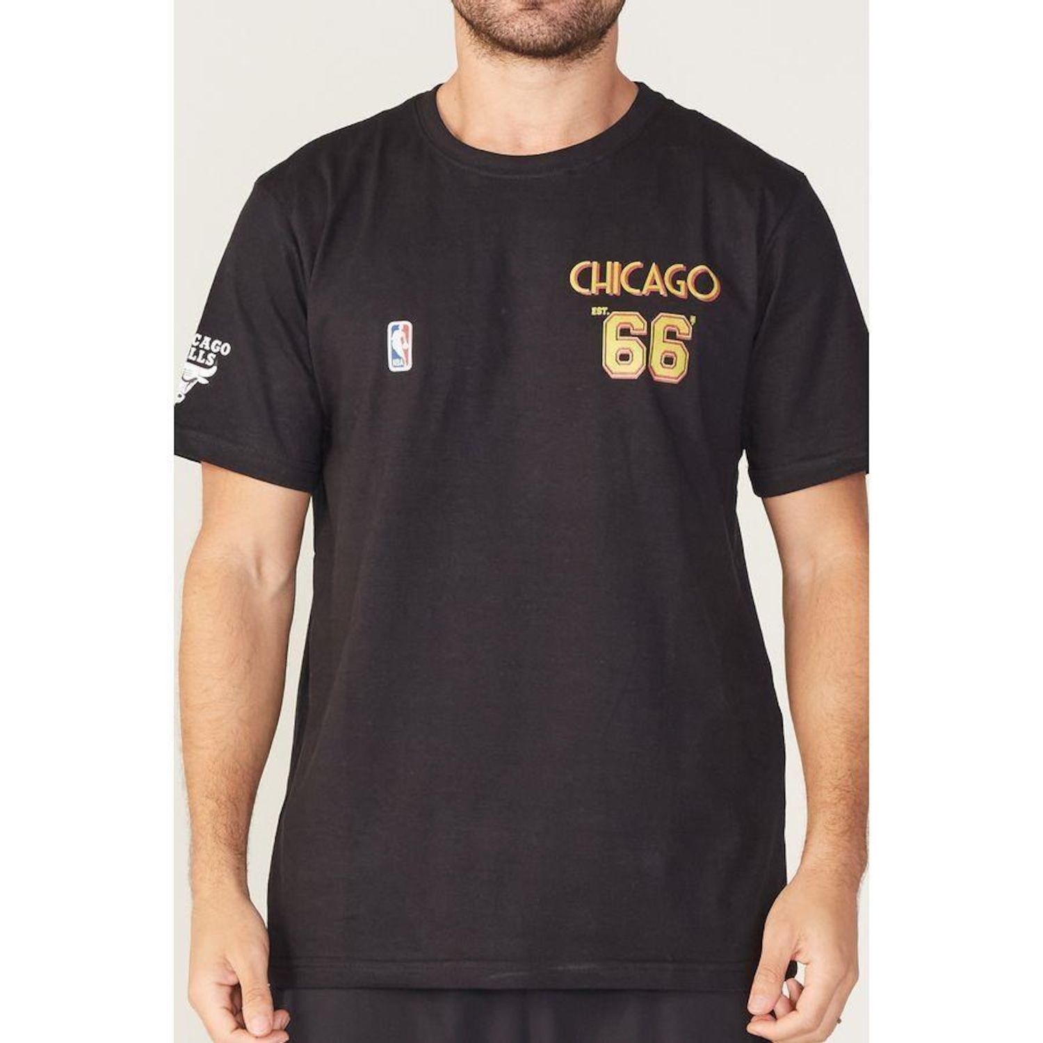 Camiseta NBA Estampada Chicago Bulls - Masculina - Foto 1