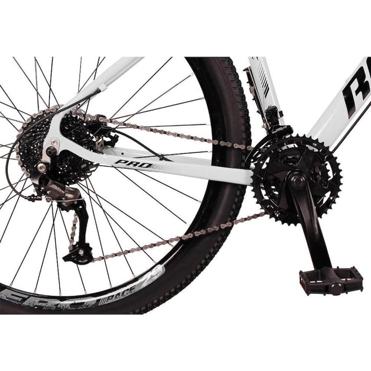 Bicicleta 29 Raider Z3X Pro - Freio Hidráulico Suspensão com Trava - Câmbio Traseiro Shimano Altus - 27V - Adulto - Foto 2