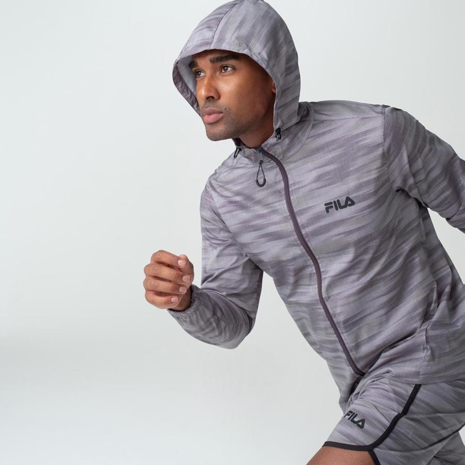 Jaqueta com Capuz Fila Sport Blend - Masculina - Foto 1