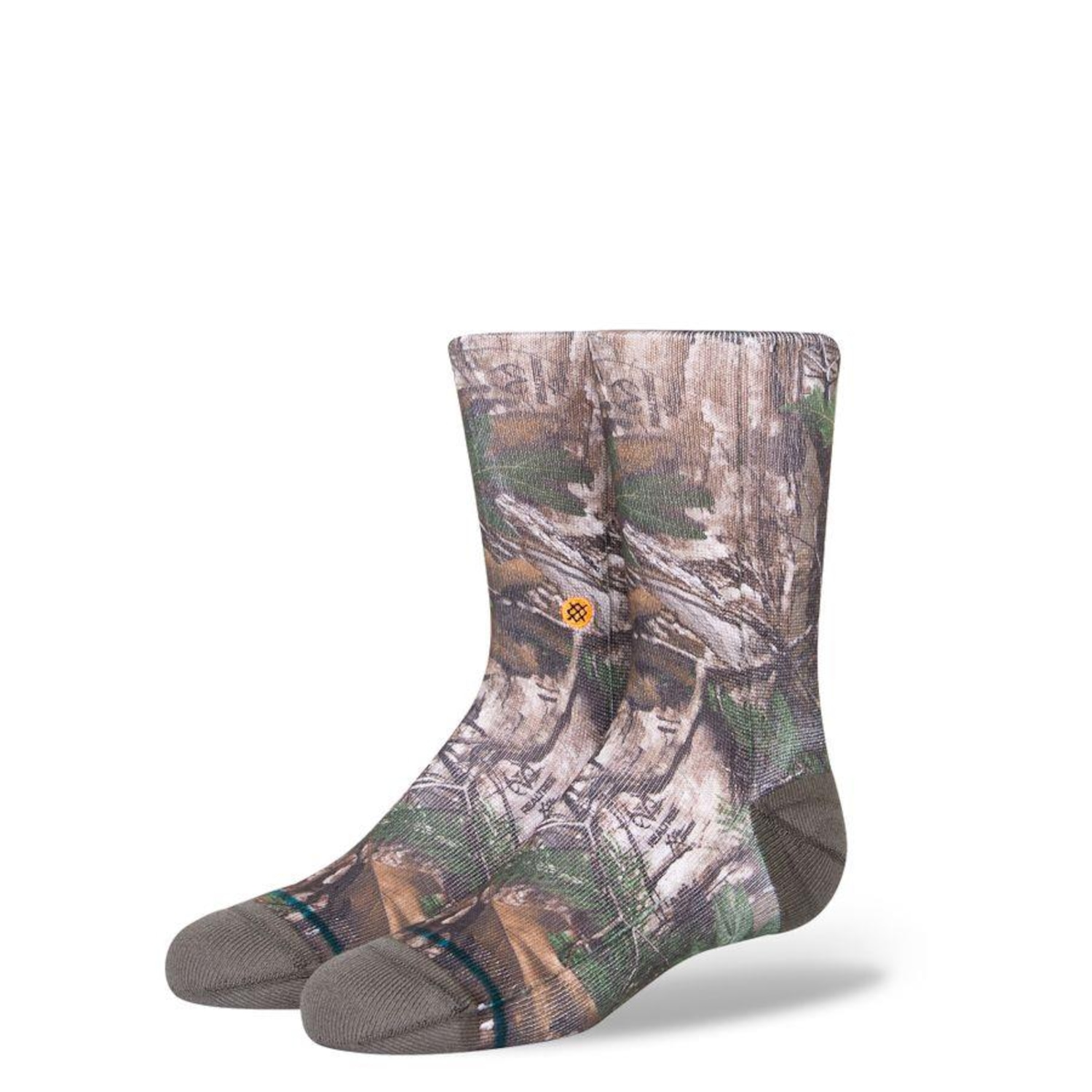 Meia Cano Médio Stance Xtra Kids Camuflada - Adulto - Foto 1