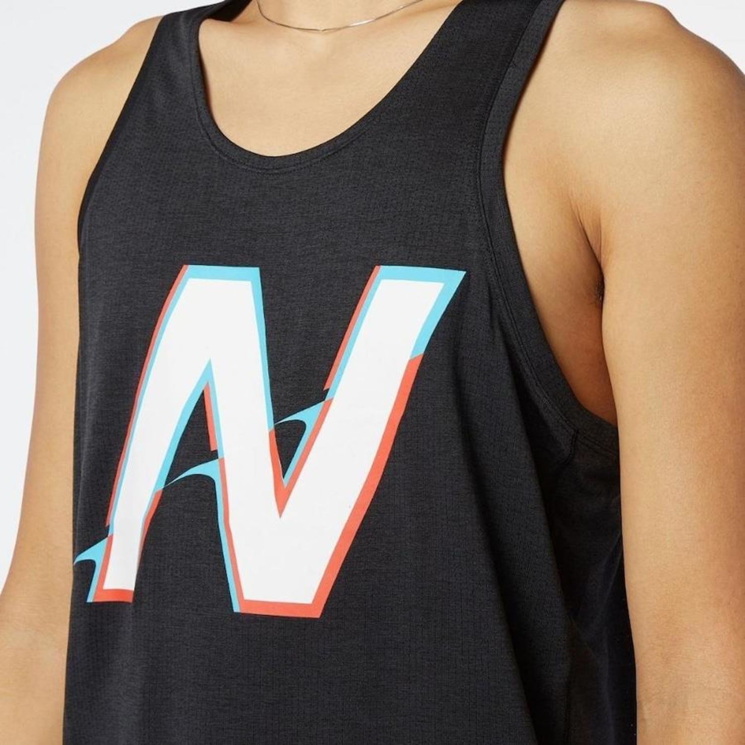 Camiseta Regata New Balance Performance Impact Run - Masculina - Foto 4