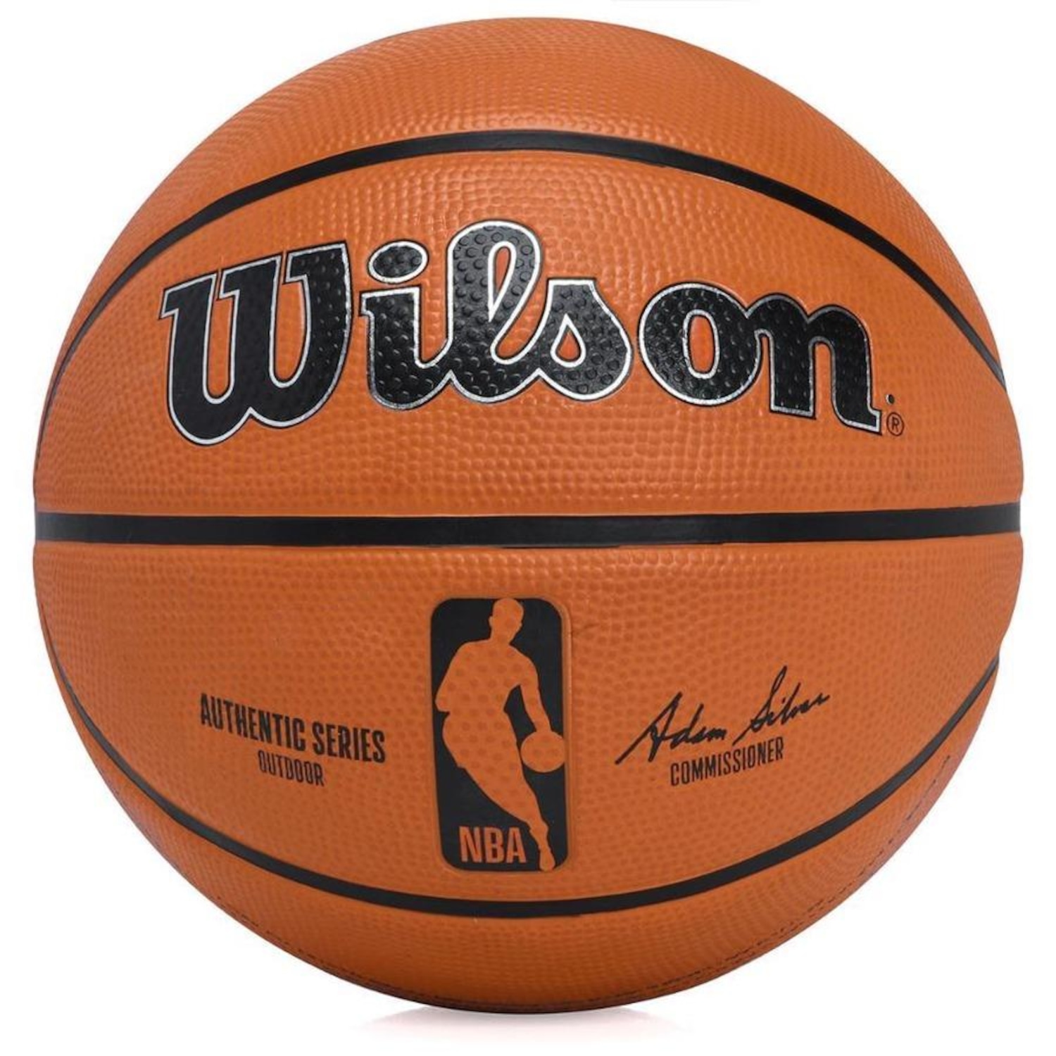 Bola de Basquete Wilson Nba Authentic Series Outdoor Tam 7 - Foto 1