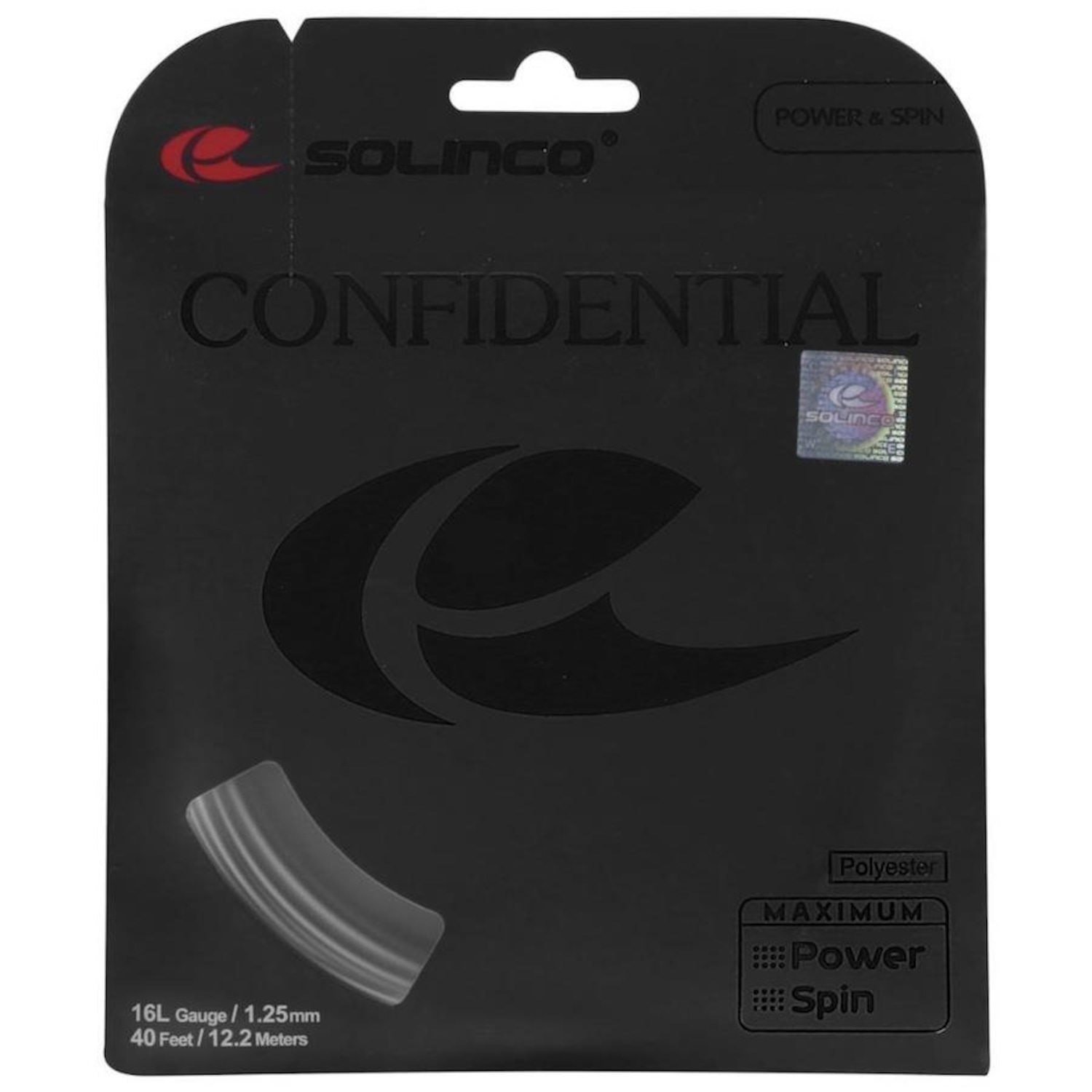 Corda Solinco Confidential 16L 1.25Mm Chumbo - Set Individual - Foto 1