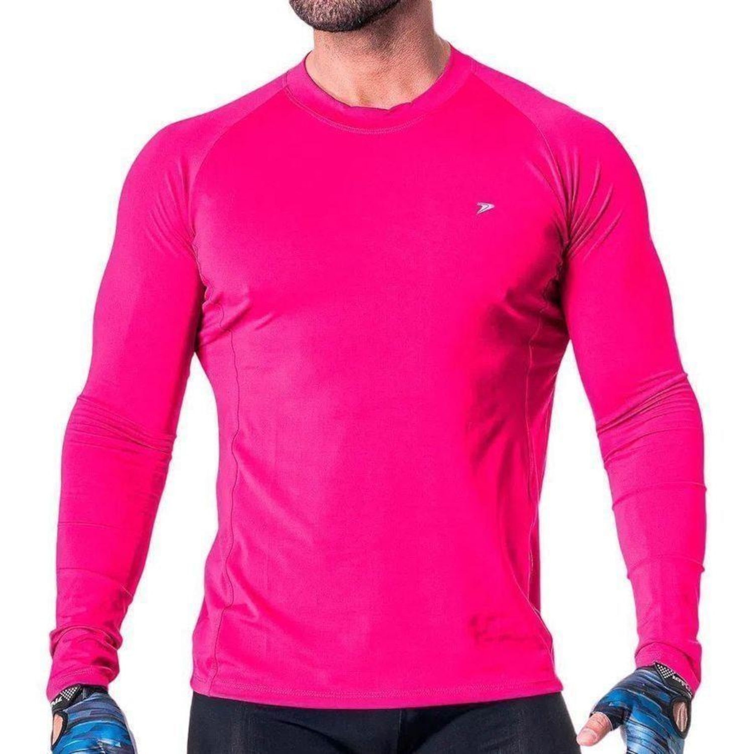 Camiseta Manga Longa Poker Skin Basic III - Masculina - Foto 1