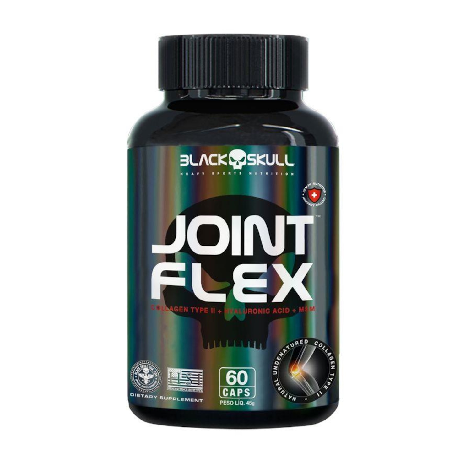 Colágeno Black Skull Joint Flex - 60 Capsulas - Foto 1