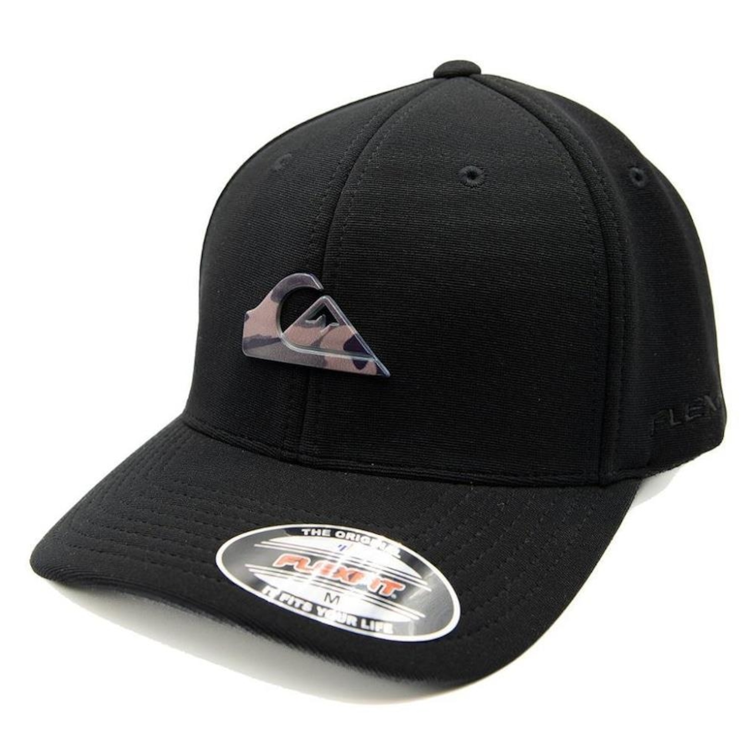 Boné Aba Curva Quiksilver Plate Camo - Fechado - Adulto - Foto 1
