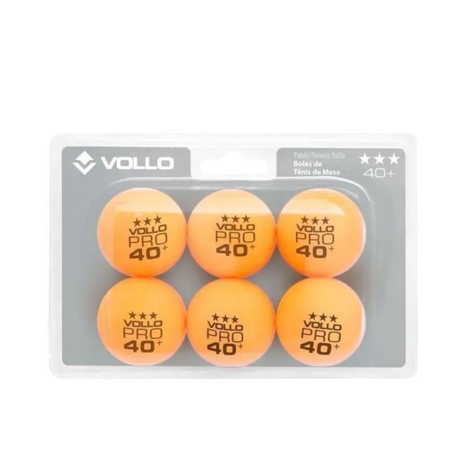 Bola de Tênis de Mesa Vollo 3 Estrelas - 6 Unidades - Foto 2